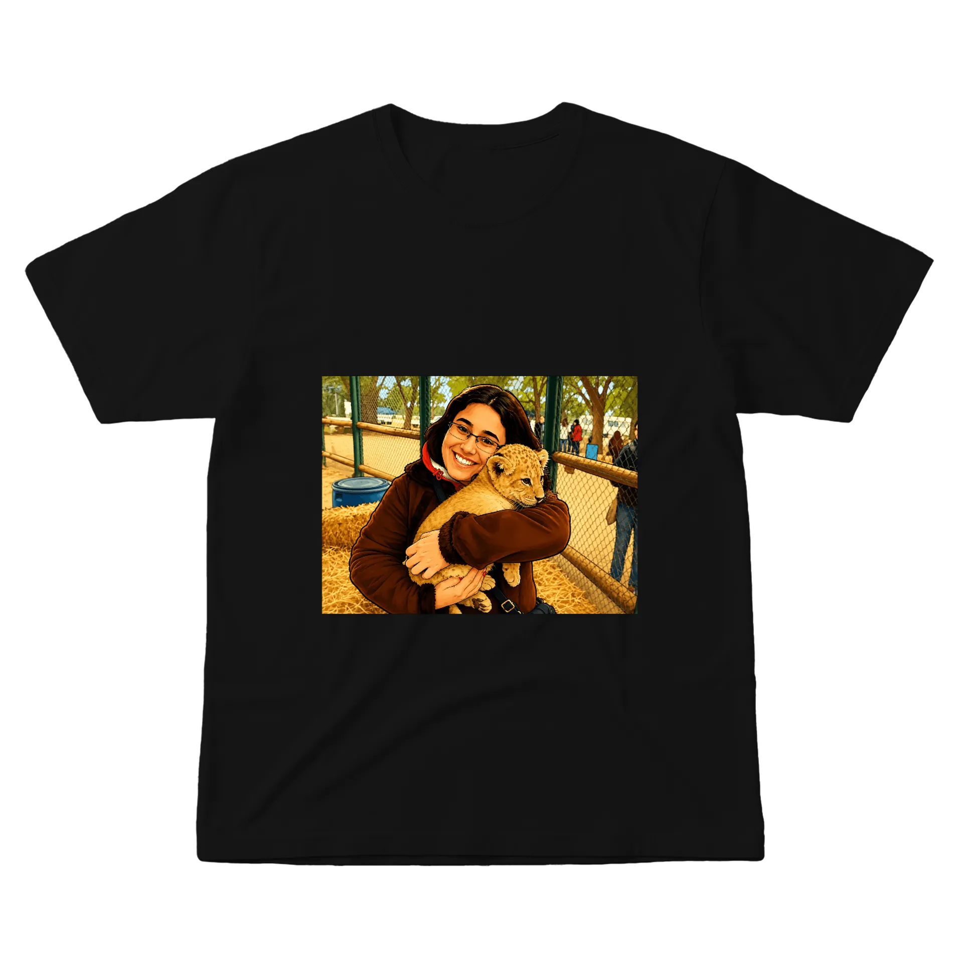 Camiseta Leão Filhote 100% Algodão - Imagem 1