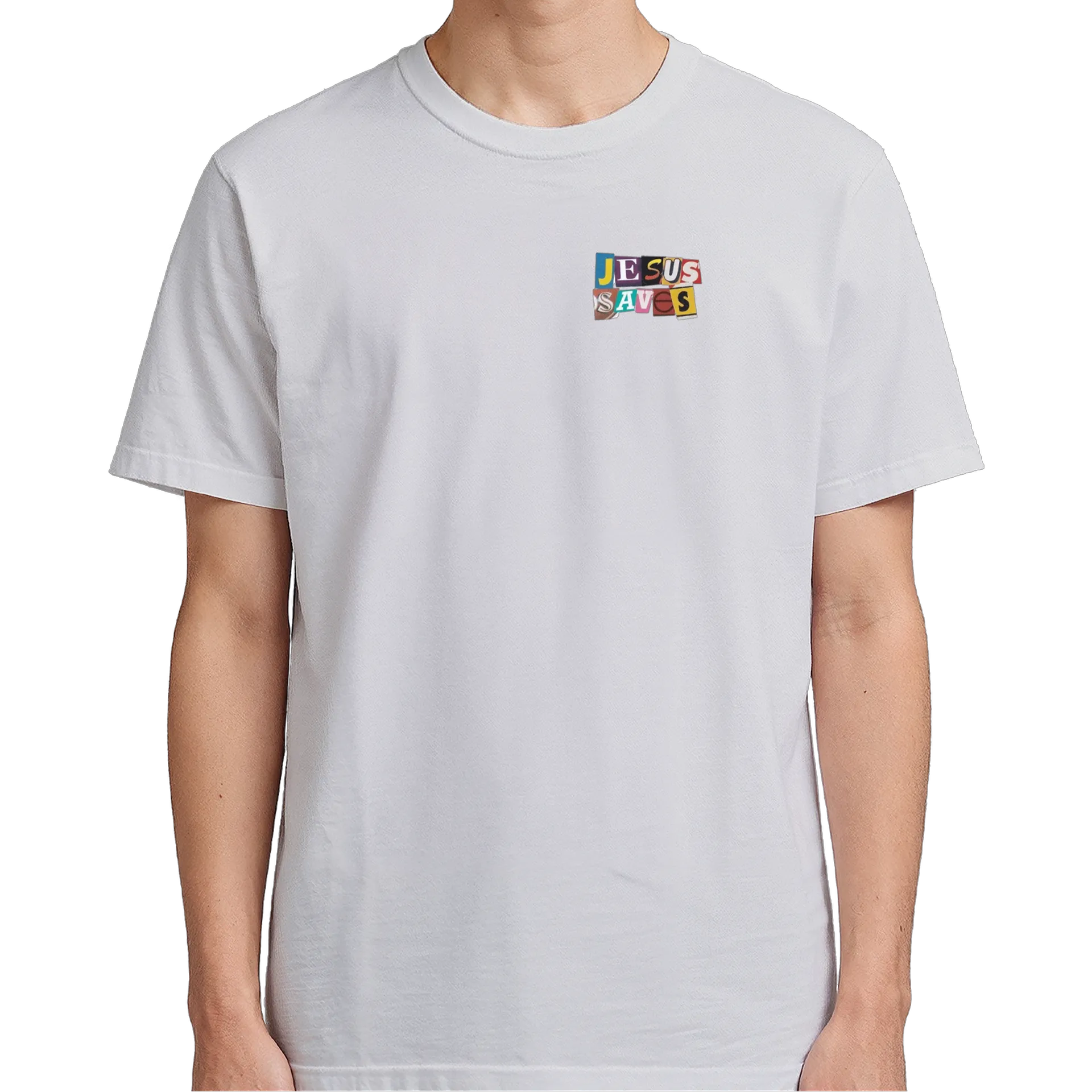 Camiseta Estampa Jesus Saves 100% Algodão de Teologia Entusiasta — imagem 4 de 6