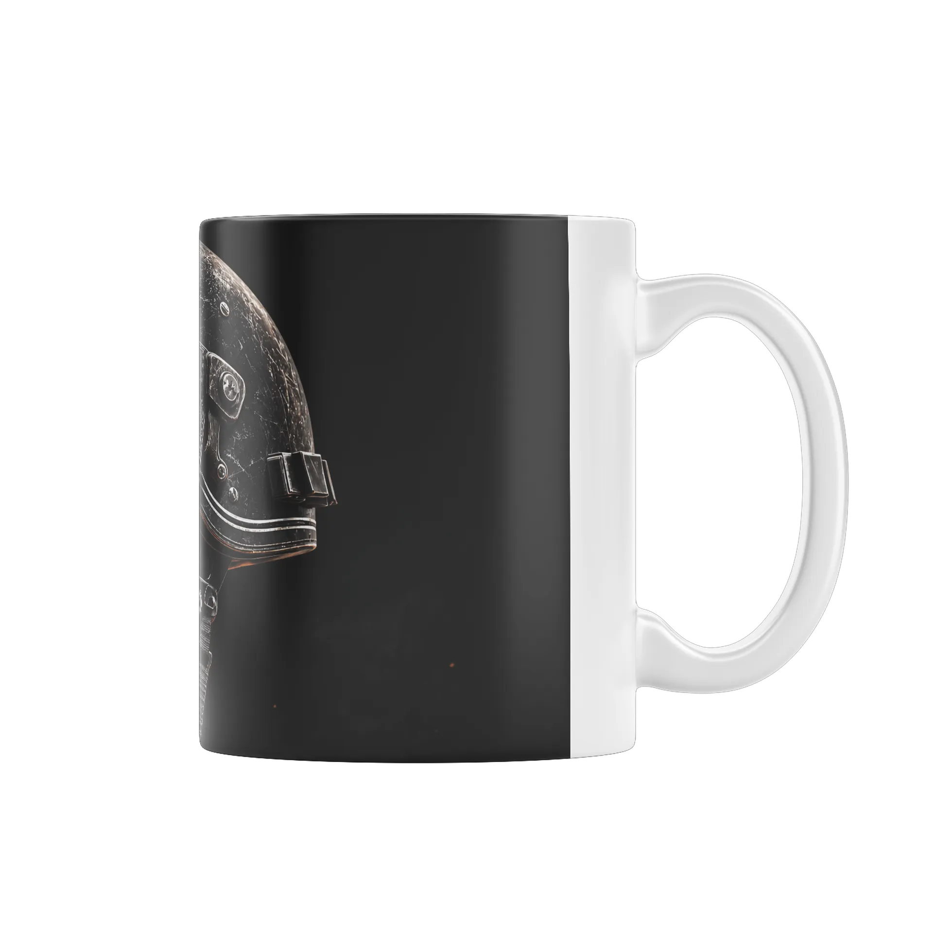 Caneca Capacete de Motociclista Estilo Realista 325ml - Imagem 1