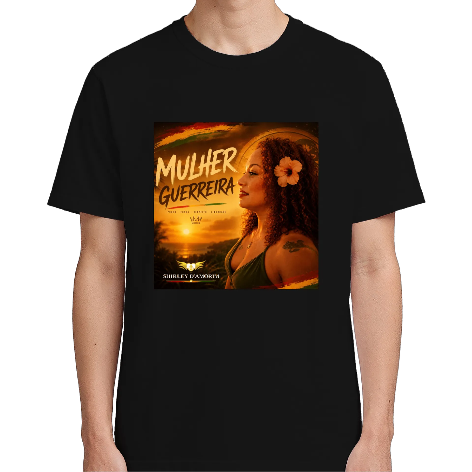 Camiseta Mulher Guerreira 100% Algodão - Imagem 5
