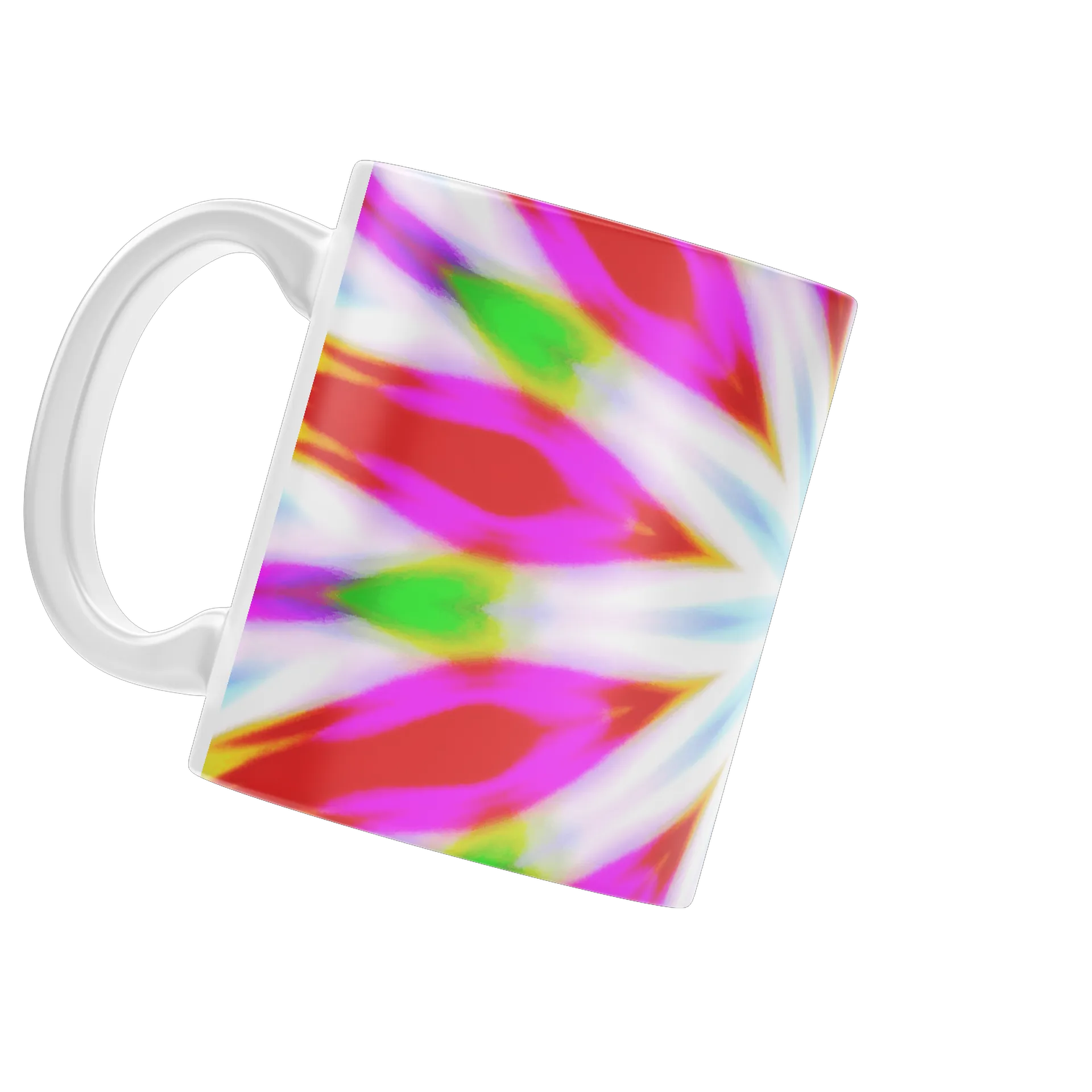 Caneca Cerâmica Abstrata Colorida 325ml - Imagem 3