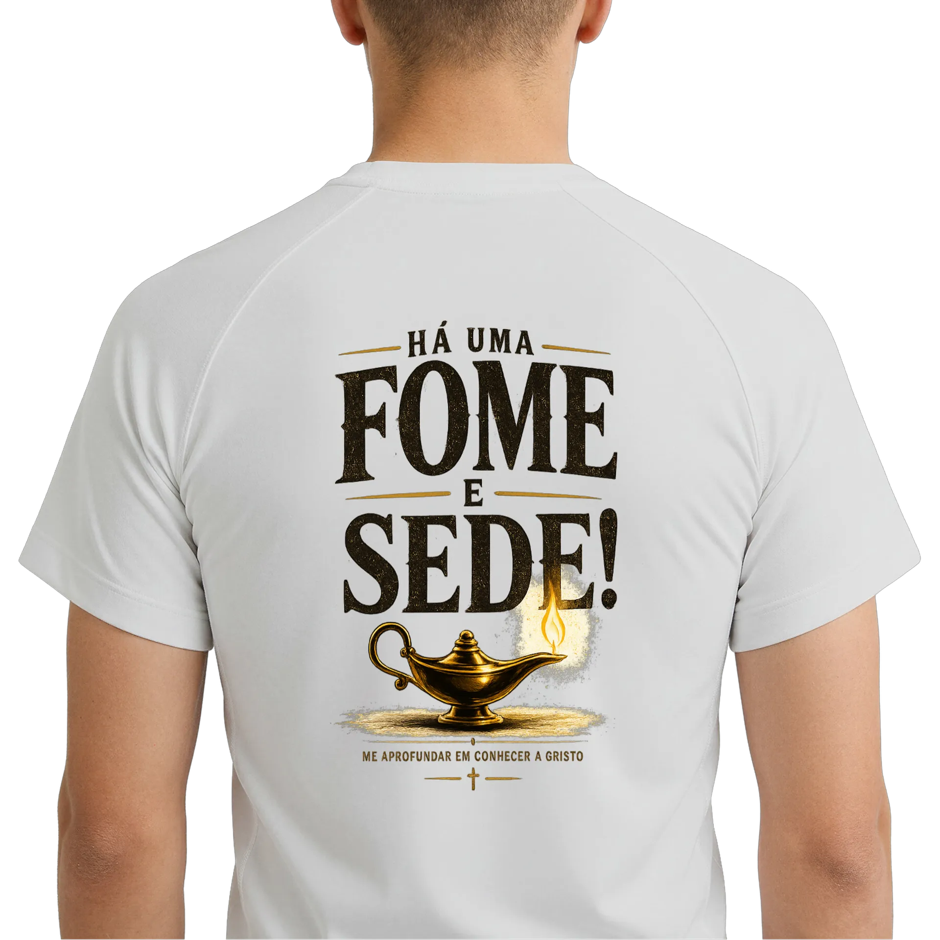 Camiseta Dry Fit Lâmpada Mágica Estampa Tipográfica 100% - Imagem 6