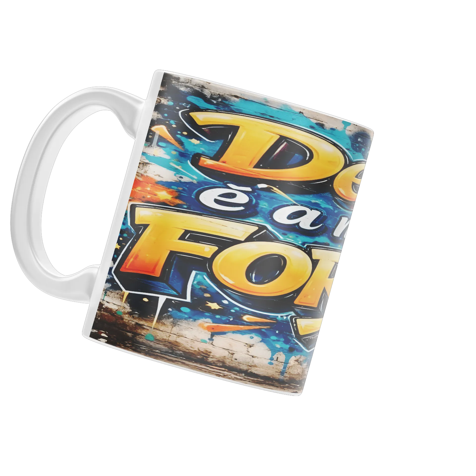 Caneca Estampa Graffiti 'Deus é a Minha Força' 325ml - Imagem 3