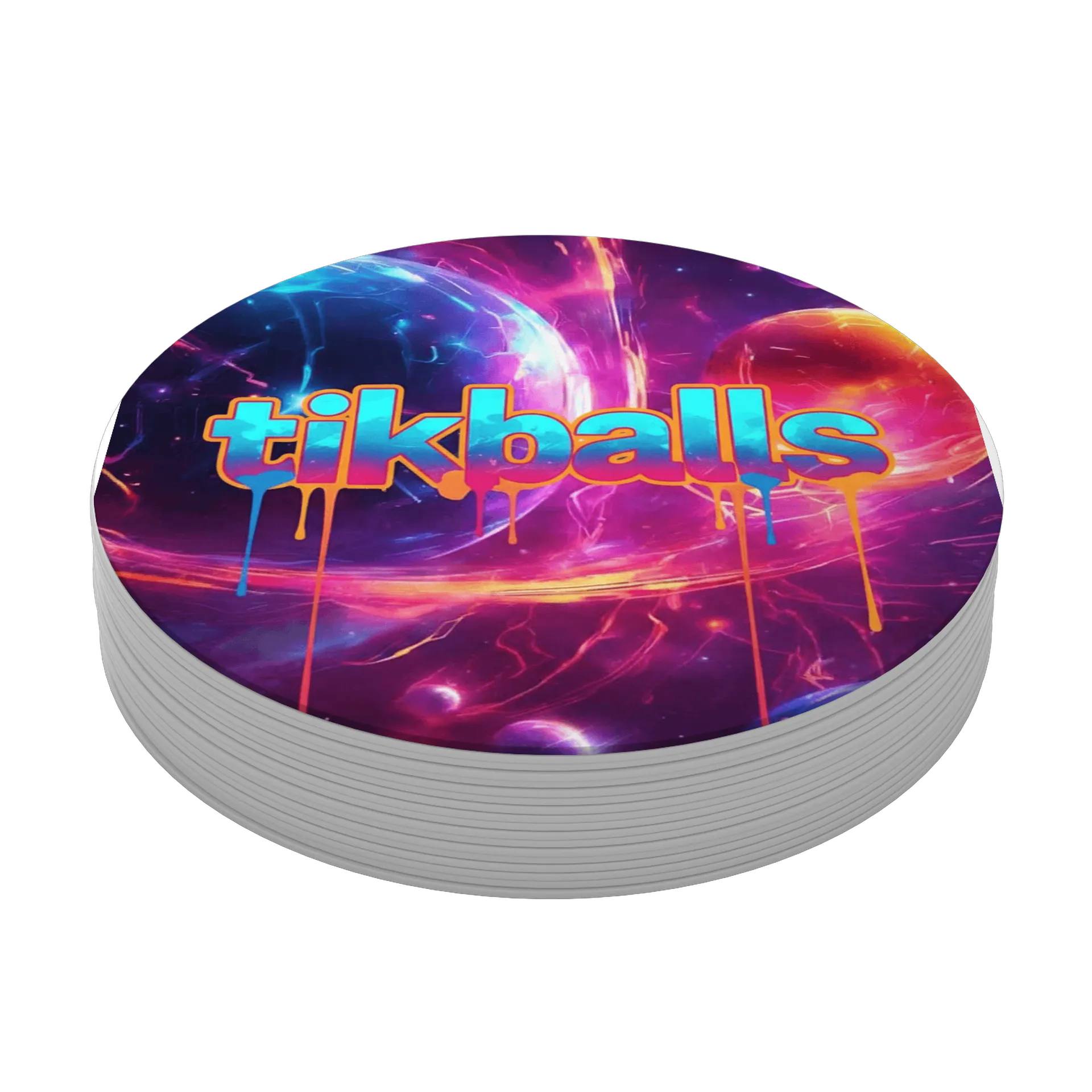 Porta-copo MDF Estampa Tikballs Espaço Colorido - Imagem 4