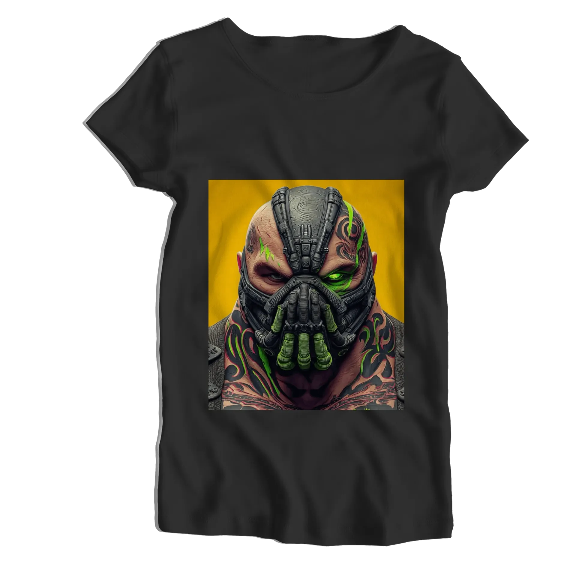 Camiseta Babylook Personagem Mascarado Arte Realista 100% - Imagem 1