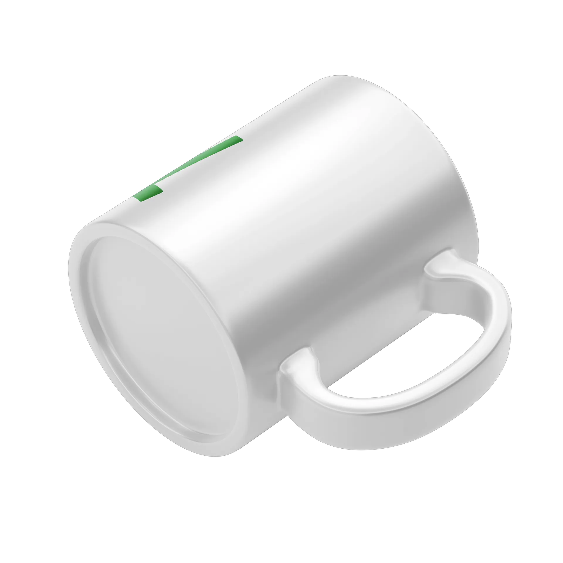 Caneca Porcelana Brasil 325ml Estampa Verde e Amarela - Imagem 5
