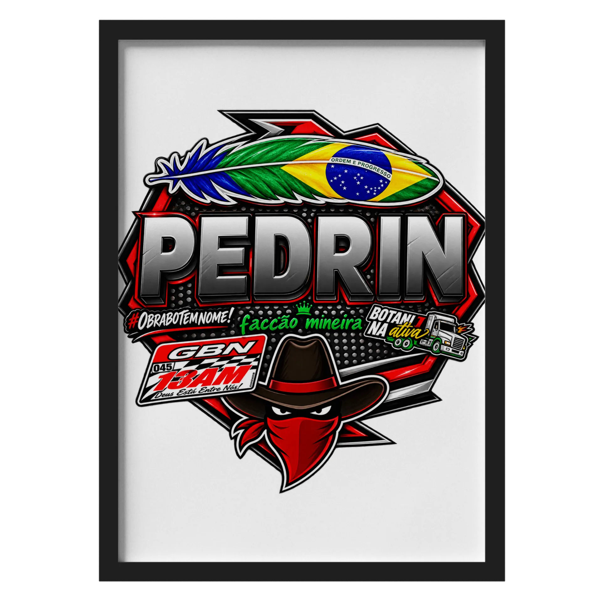 Quadro A3 personalizado Com Vidro de PedroHenrique — imagem 1 de 3