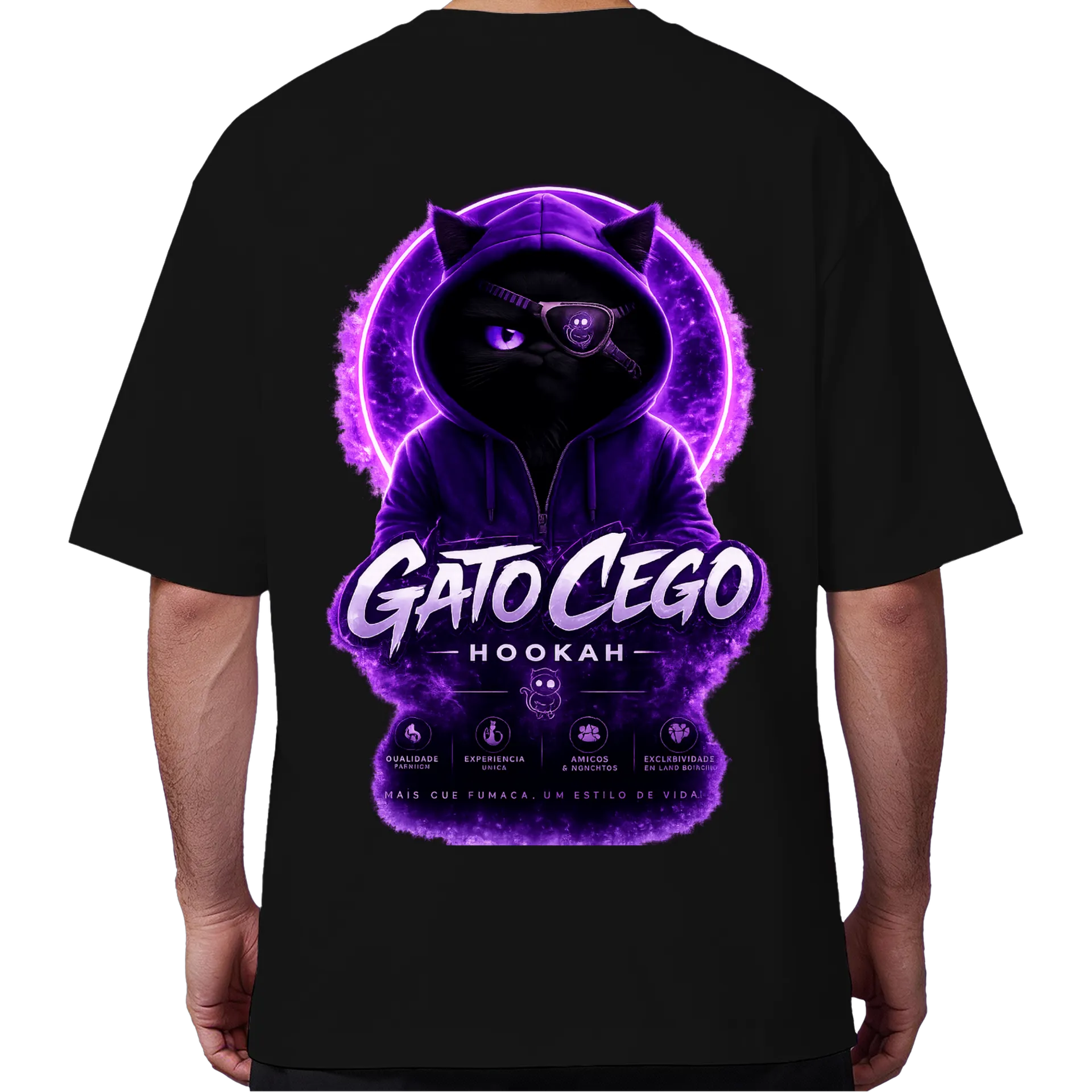 Gato Oversized #01 de Gato Cego Hookah Store — imagem 6 de 6