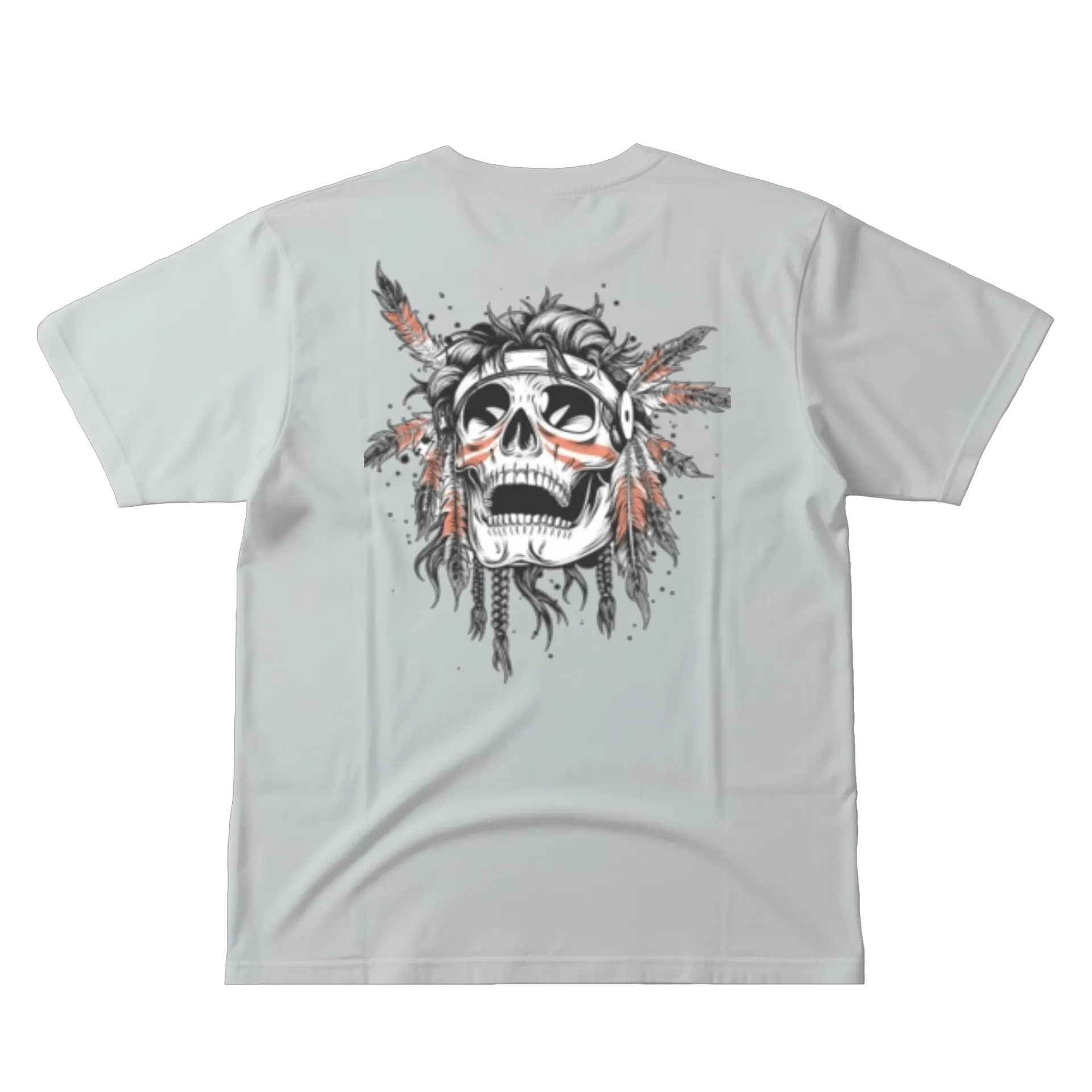 Camiseta Caveira Indígena 100% Algodão - Imagem 3