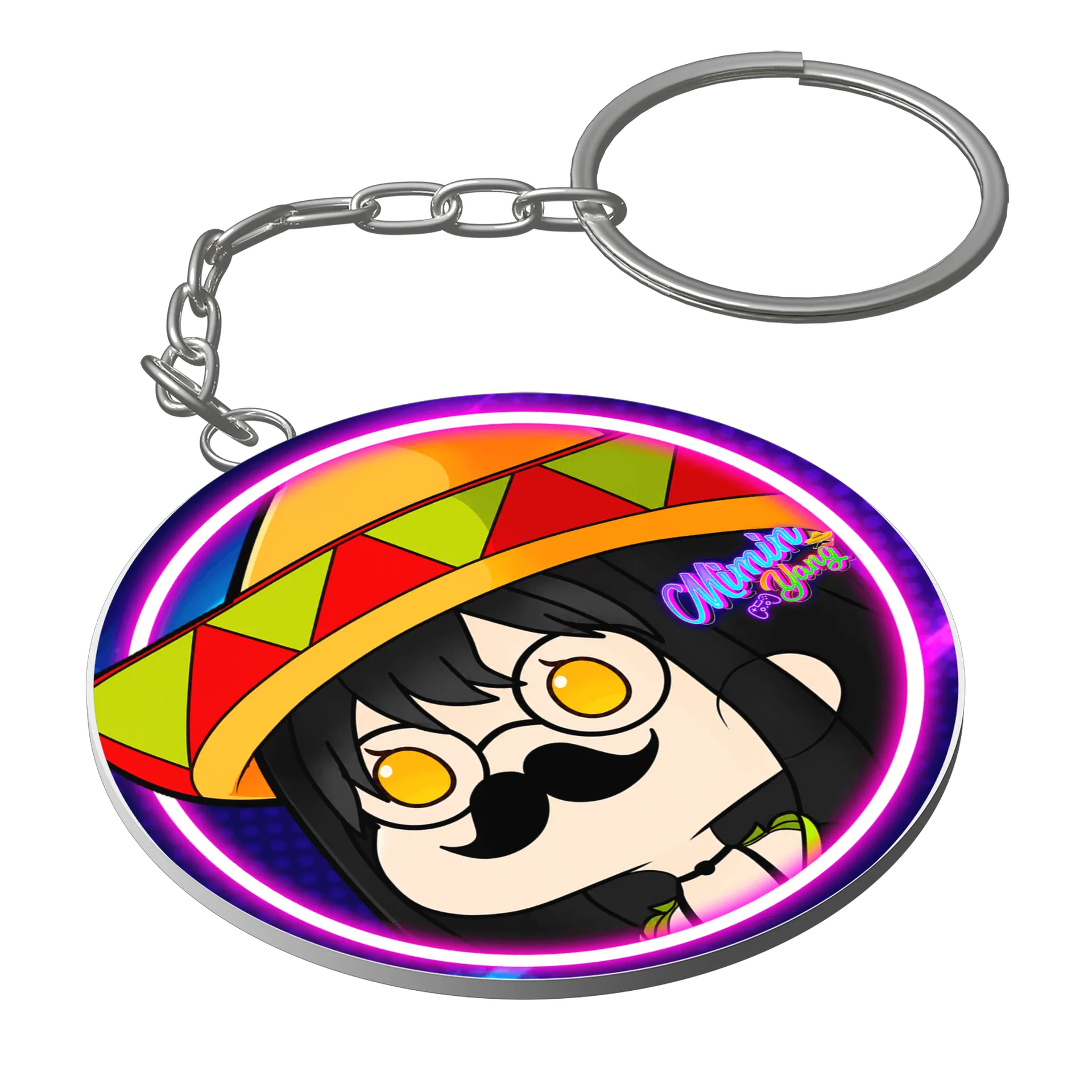 Chaveiro Oficial Mimin_Yang | Mimin Bigodinho - Imagem 1