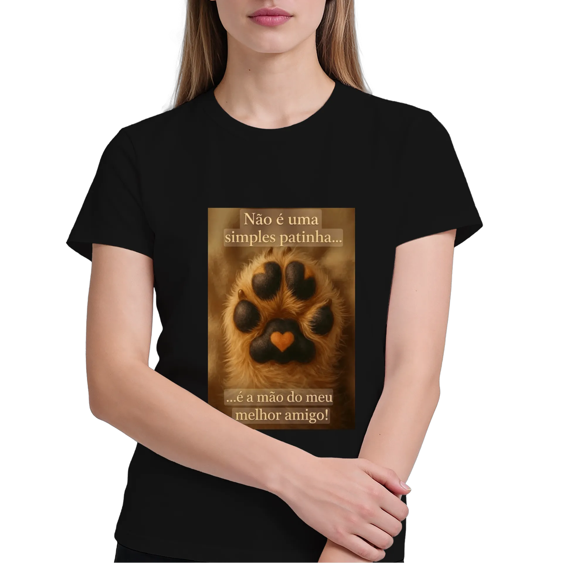 Camiseta Patinha de Cão 100% Algodão - Imagem 4