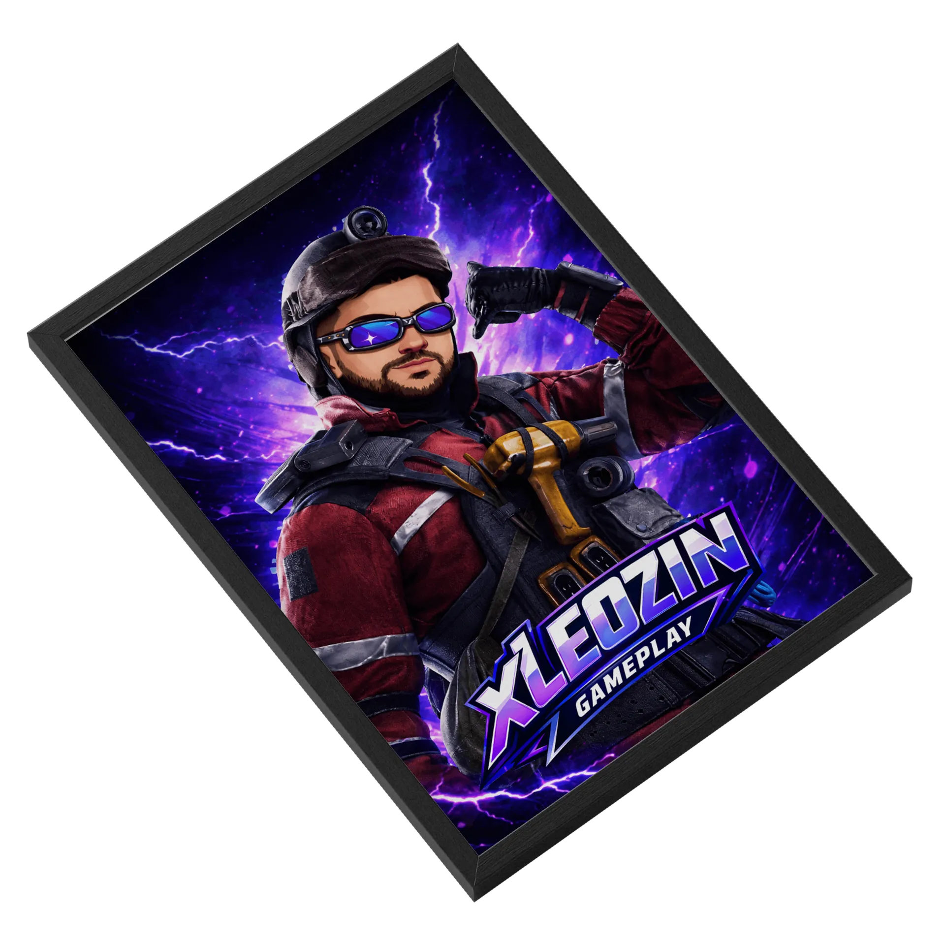 Quadro A3 personalizado de xleozingameplay