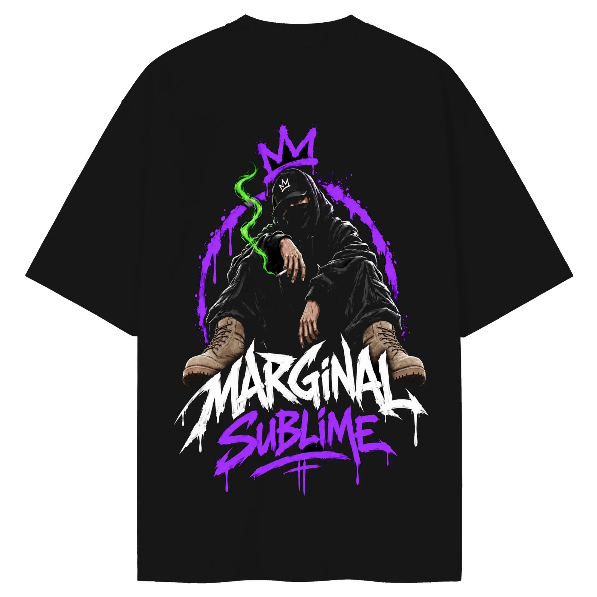 Camiseta Oversized Estampa Tipográfica Marginal Sublime de MARGINAL SUBLIME  — imagem 2 de 6