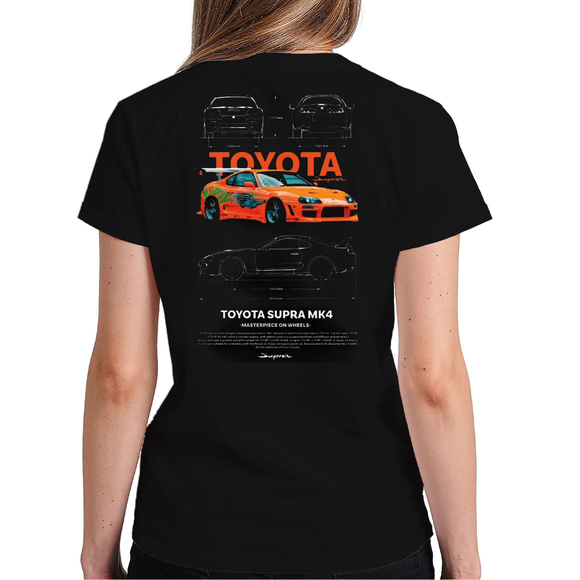 Camiseta Toyota Supra MK4 Estampa Personalizada 100% Algodão - Imagem 6