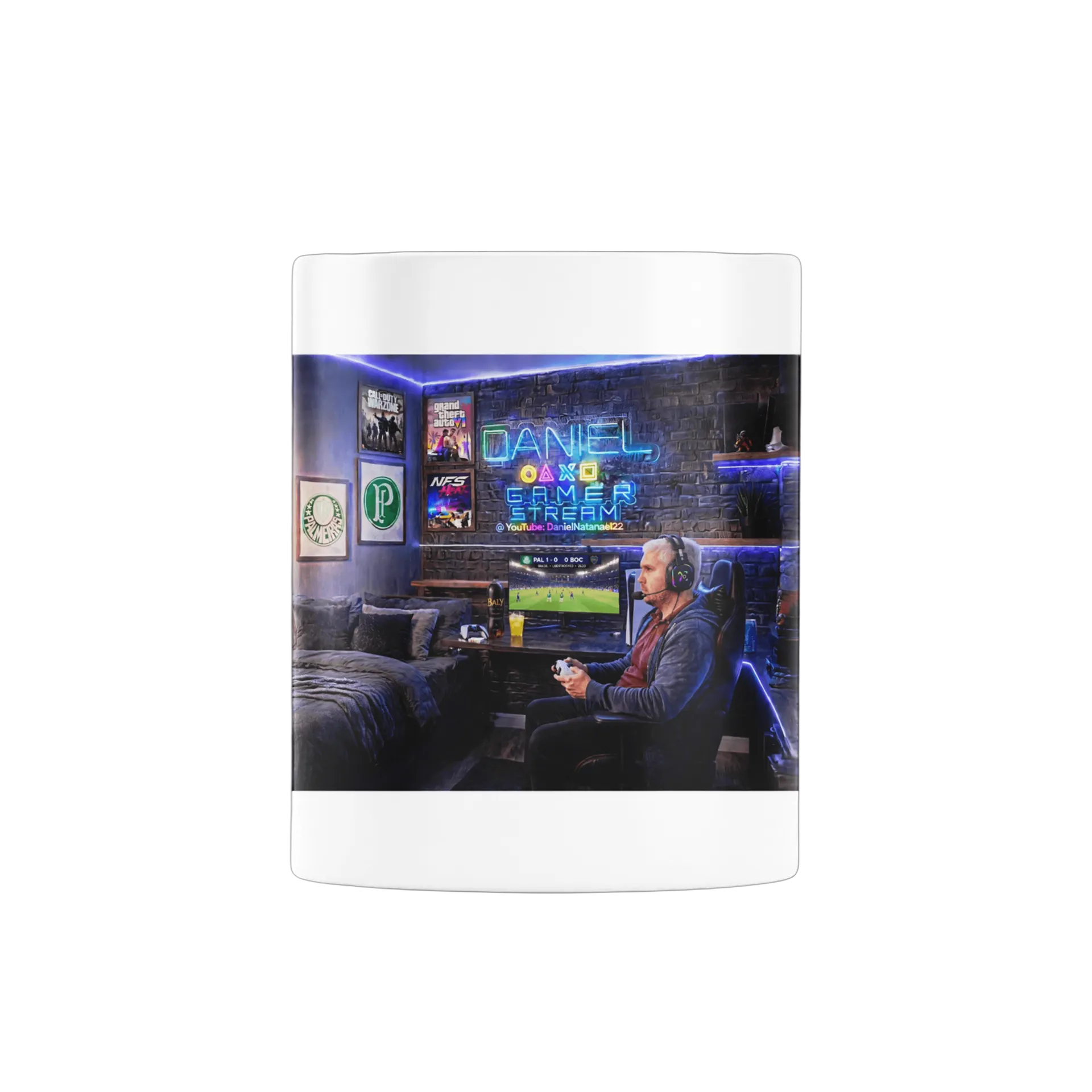 Caneca Porcelana Streamer Gamer 325ml - Imagem 3