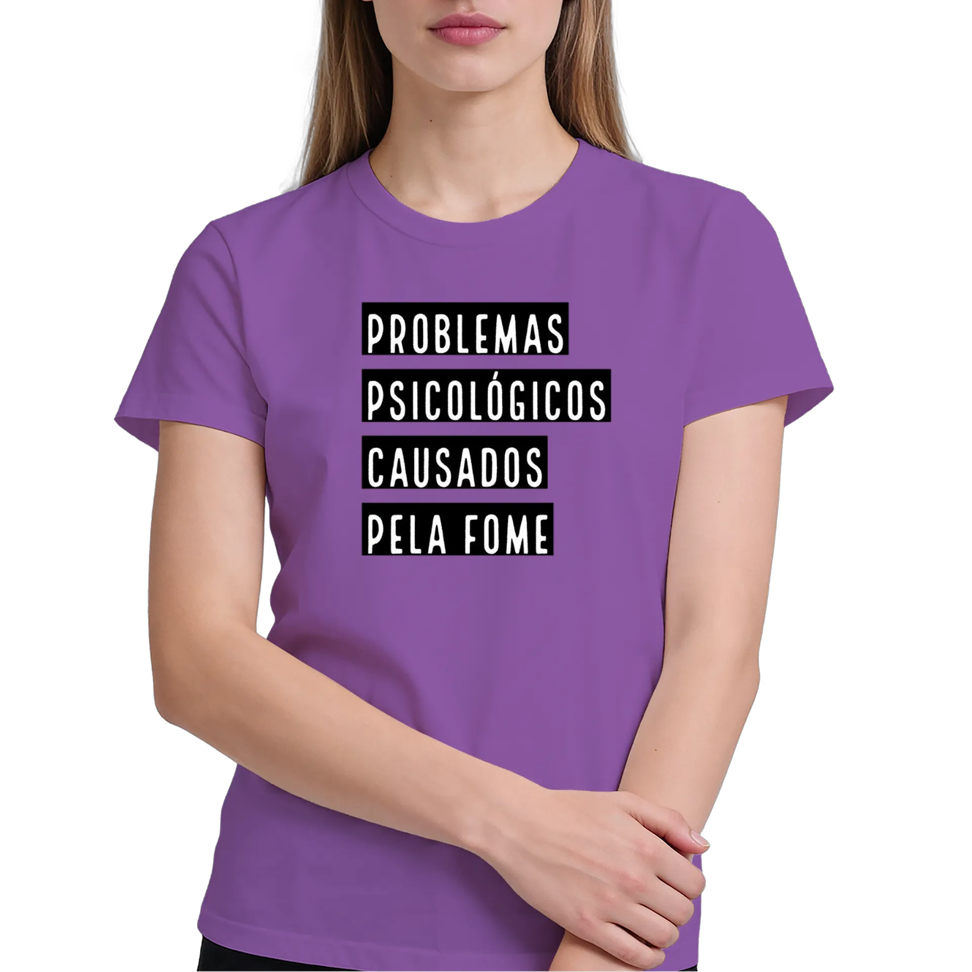 Camiseta Estampa Tipográfica Problemas Psicológicos 100% - Imagem 4