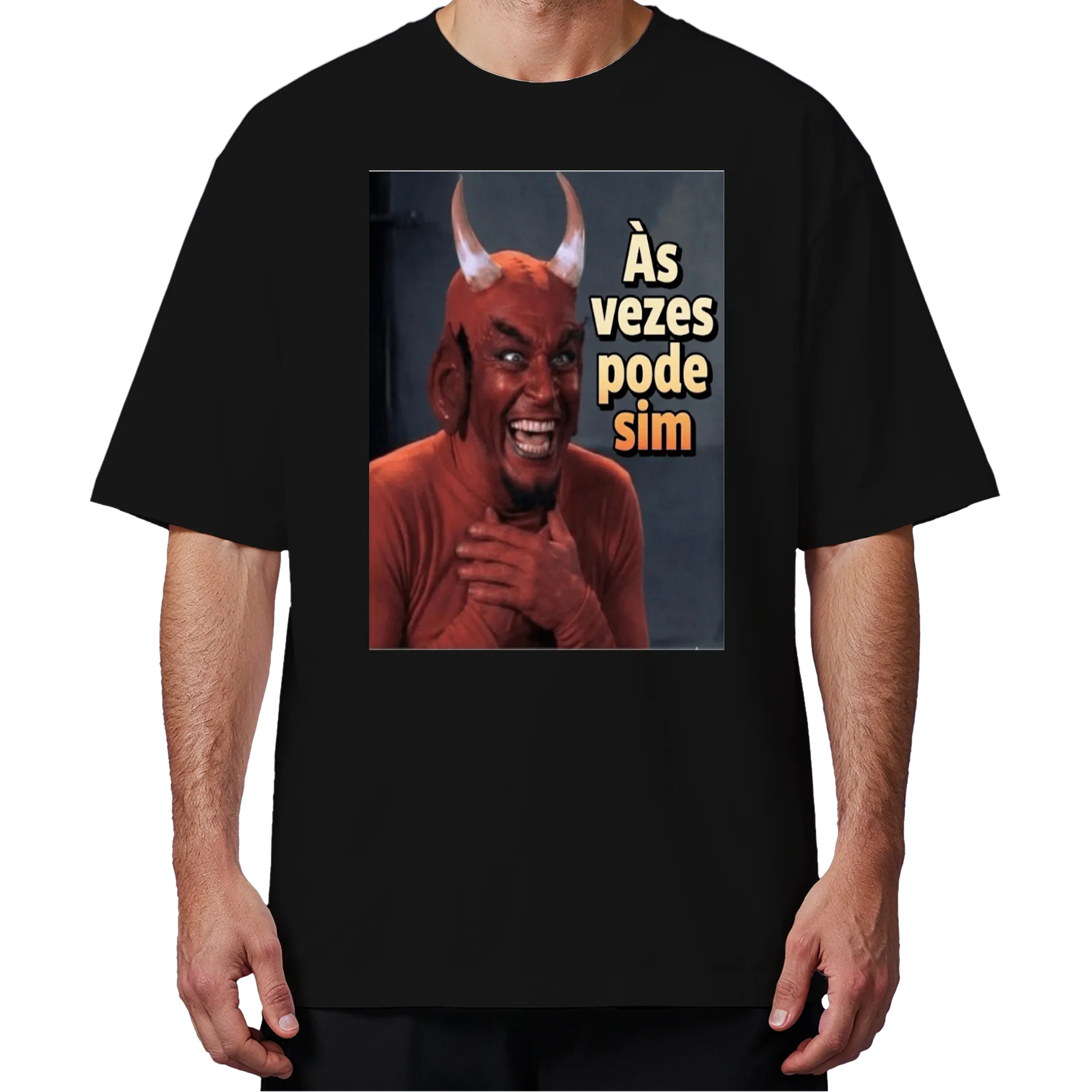 Camiseta Oversized As vezes PODE SIM DIJÁBU - Imagem 4