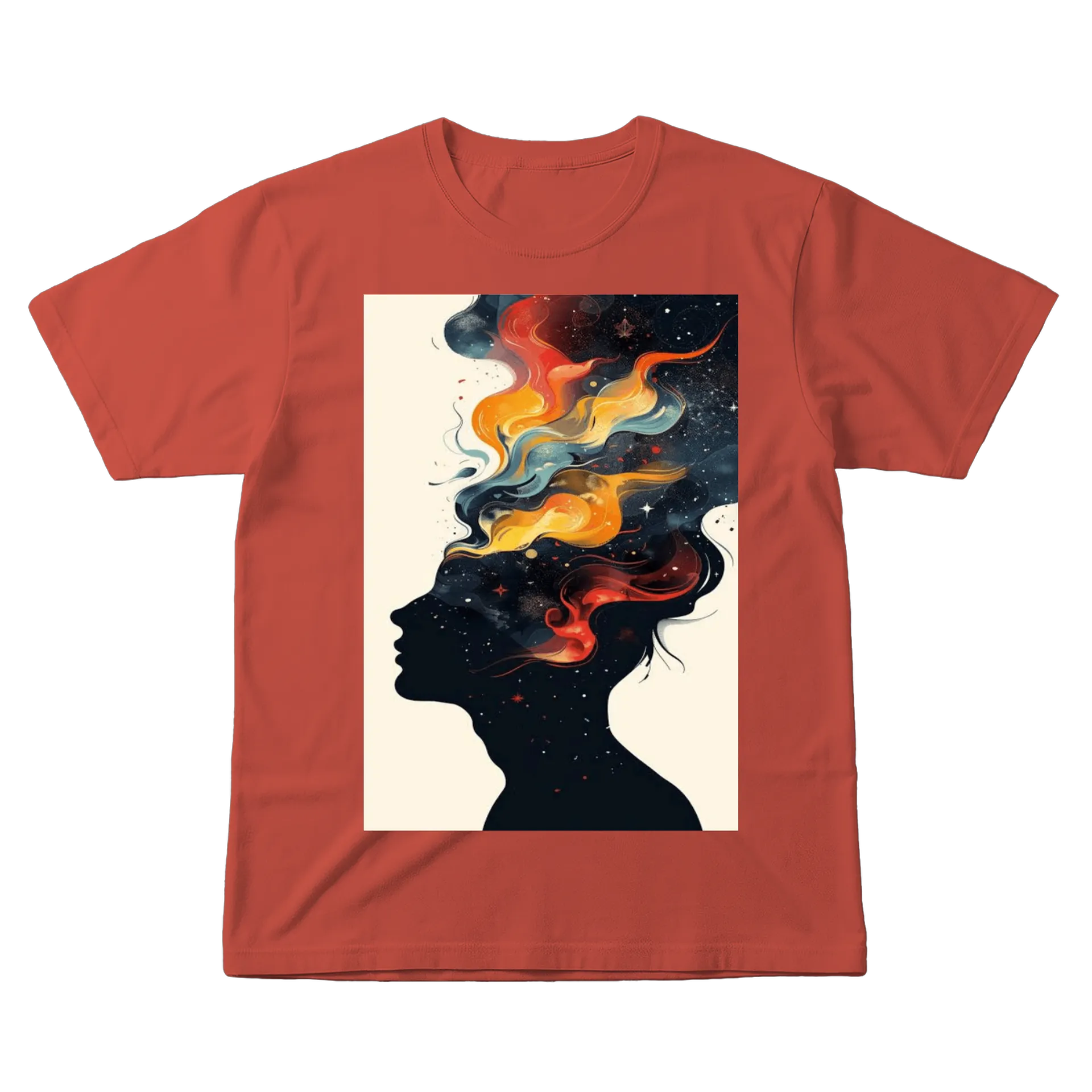 Camiseta Silhueta Colorida 100% Algodão de Luccas Henrique 