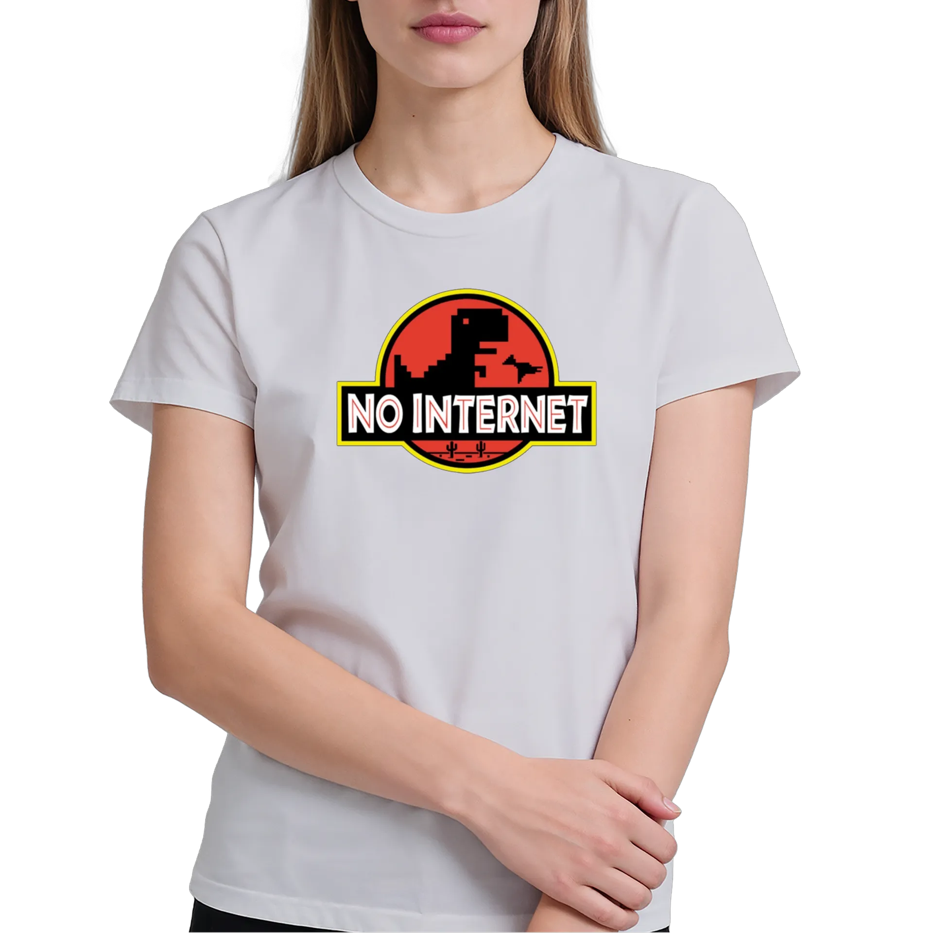 Camiseta Dinossauro Pixelado 100% Algodão - Imagem 4