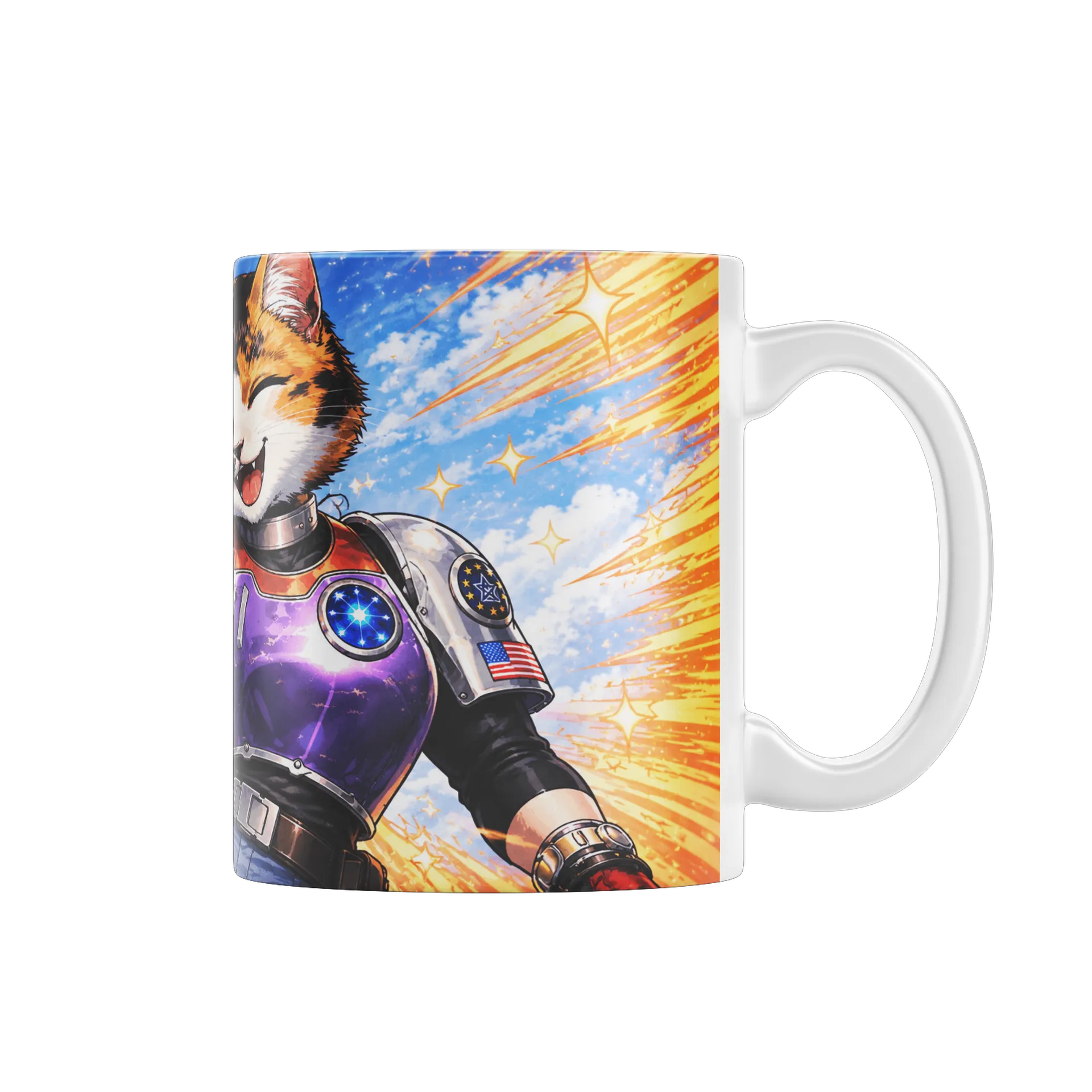 Caneca personalizada Blue Swat Cat - Imagem 1