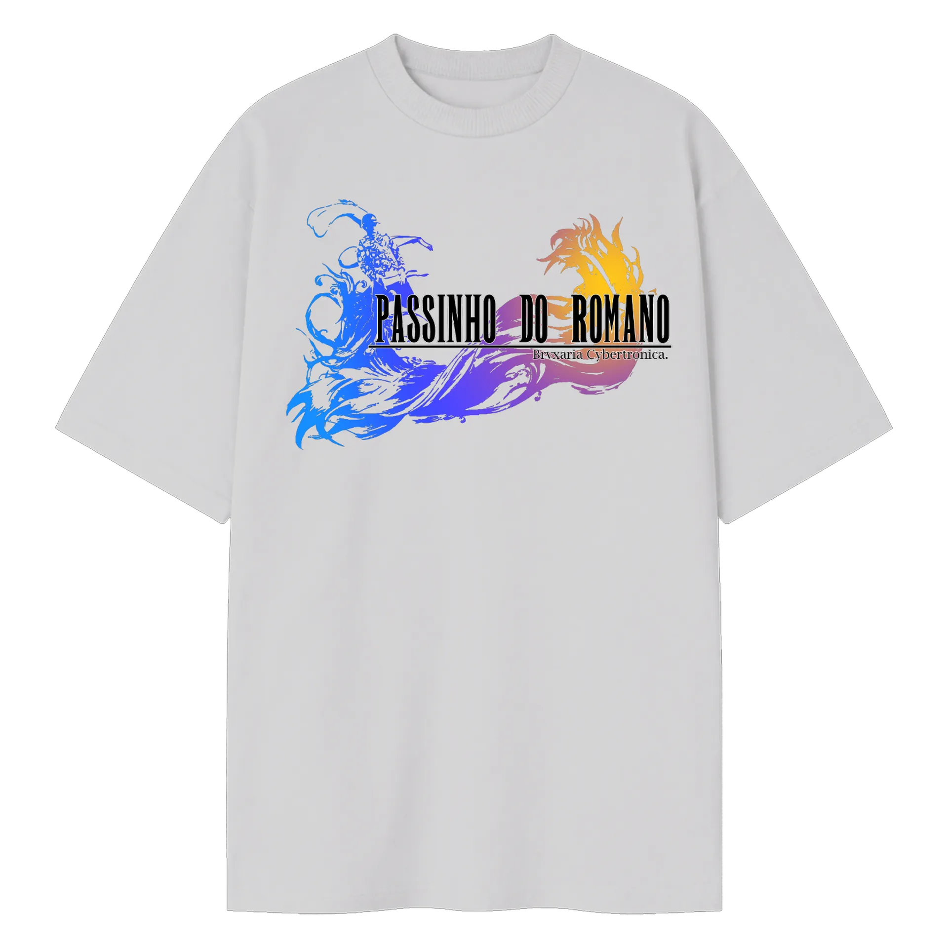 Oversized Passinho do Romano Branca (Estampa na frente) de BRVXO — imagem 1 de 6