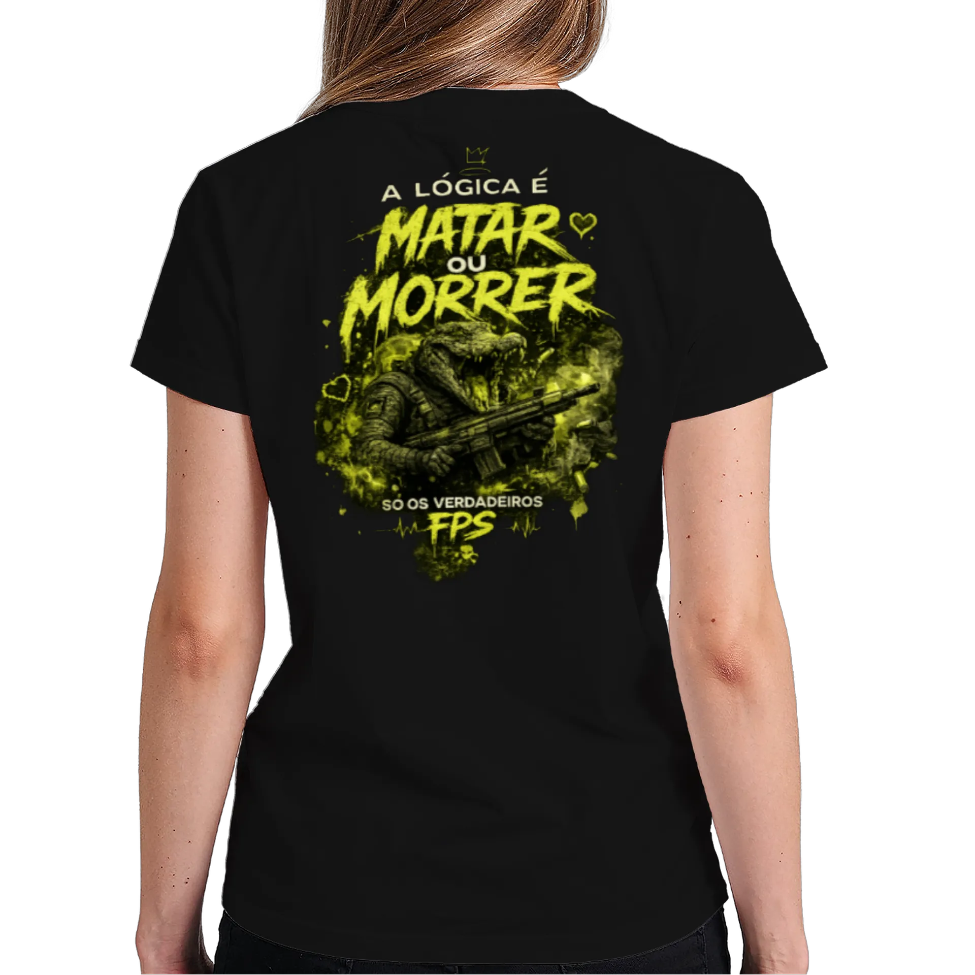 Camiseta Personalizada Preto 100% Algodão - Imagem 6