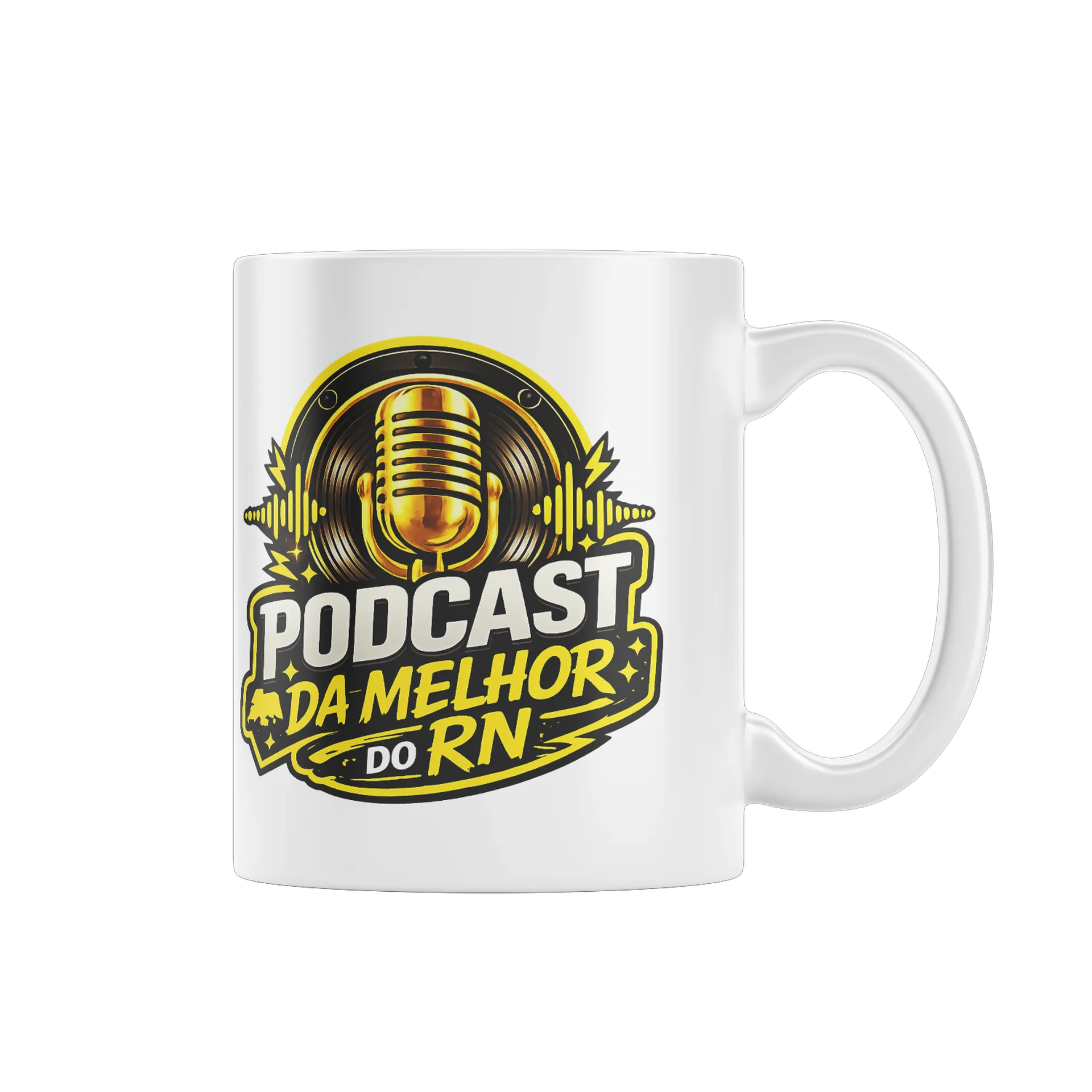 Caneca personalizada de PODCAST DA MELHOR DO RN
