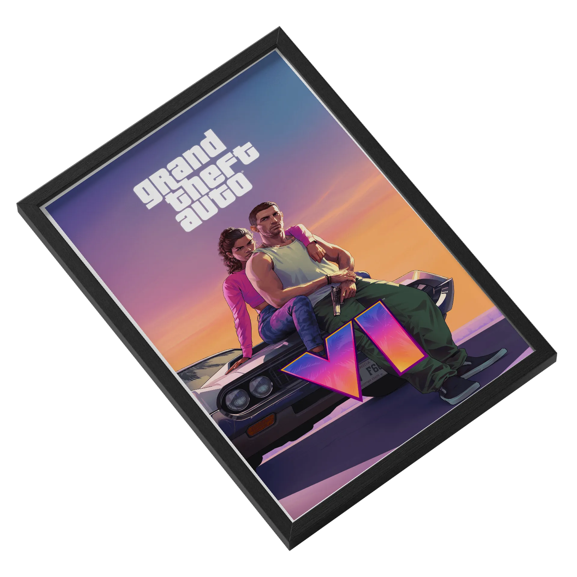 Quadro A3 personalizado GTA-VI de Marcos Caroço Geek — imagem 2 de 3