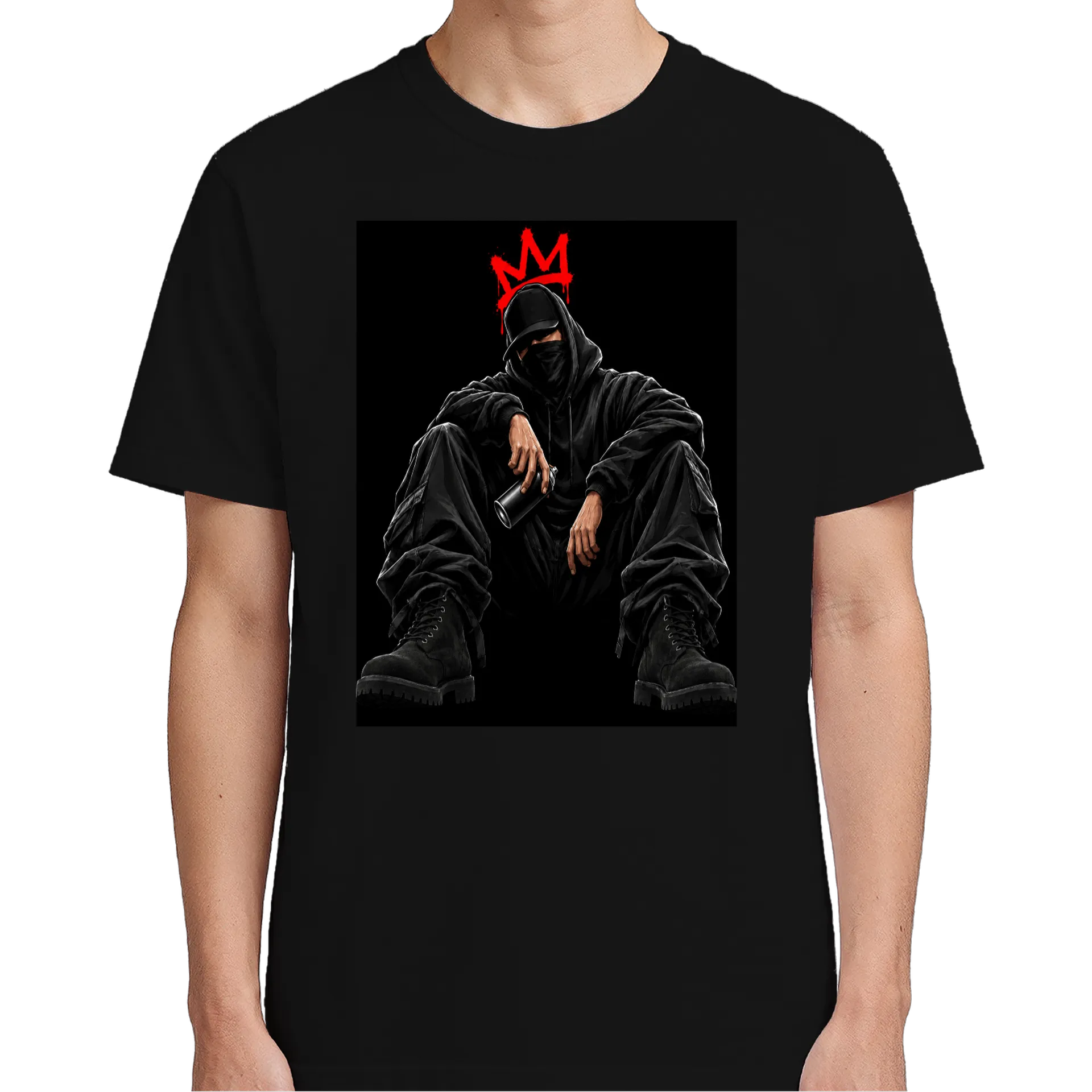 Camiseta Estampa Marginal Sublime Preto 100% - Imagem 2