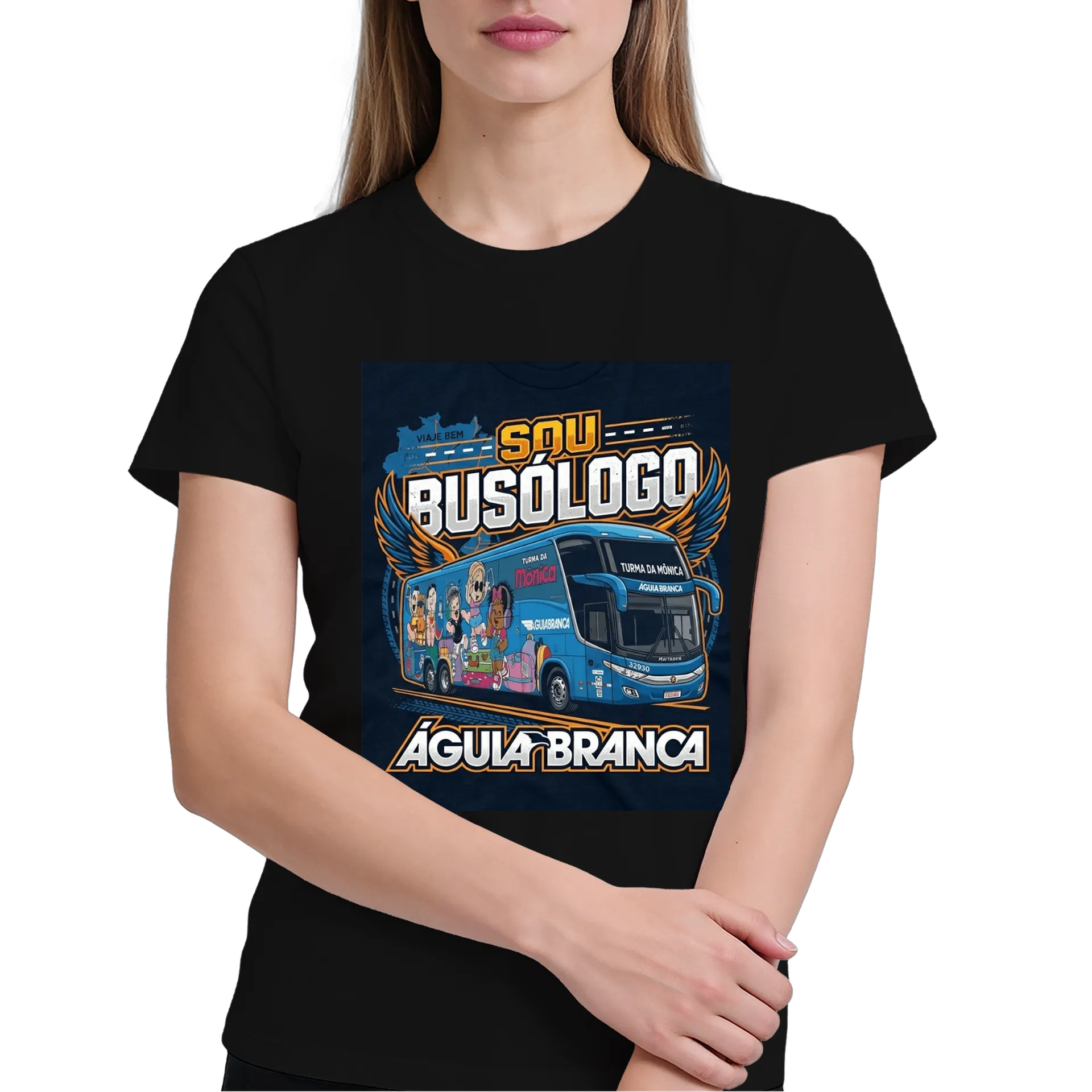 Camiseta Turma da Mônica Águia Branca 100% Algodão - Imagem 4