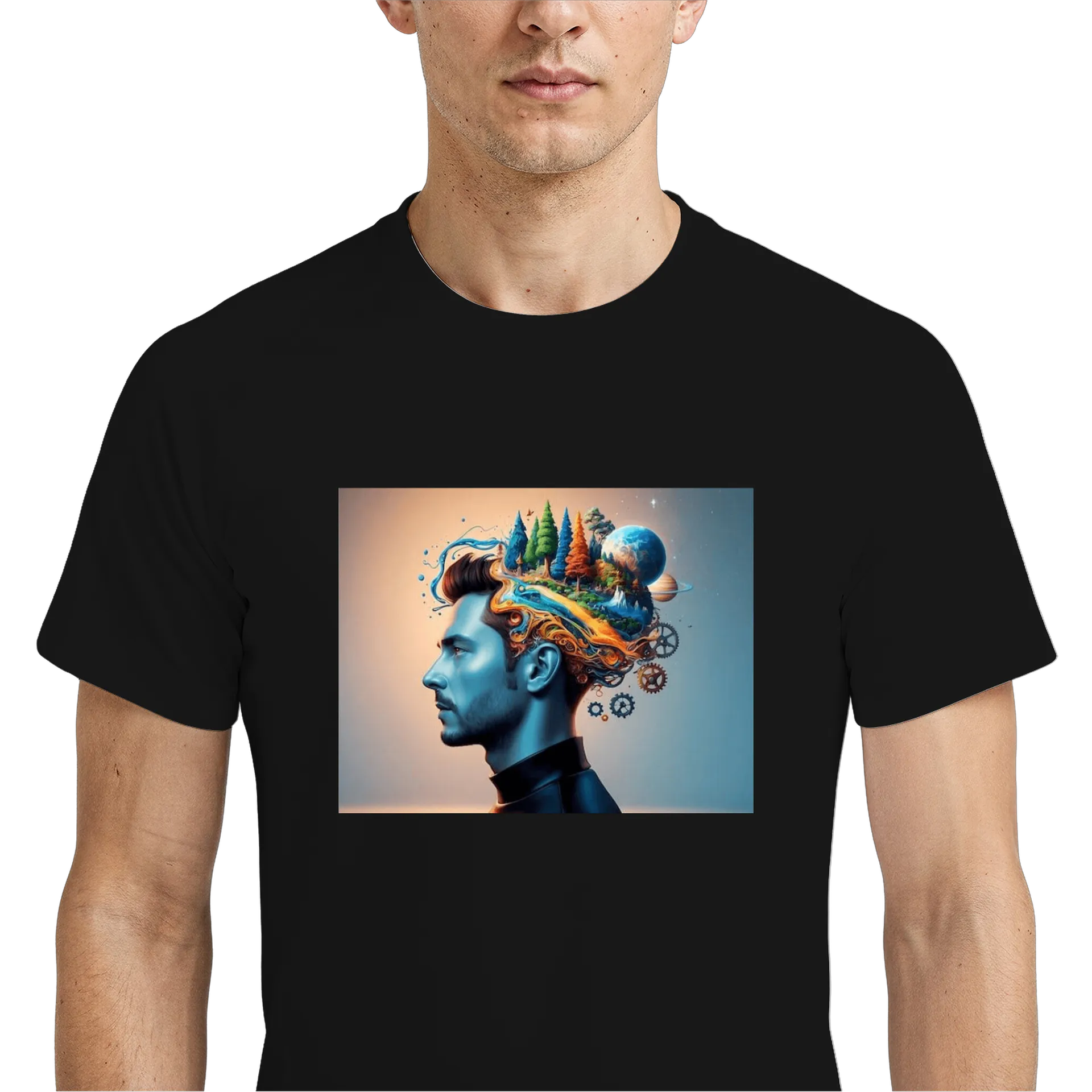 Camiseta Dry Fit Estampa Criativa Psicologia 100% Polyester - Imagem 4