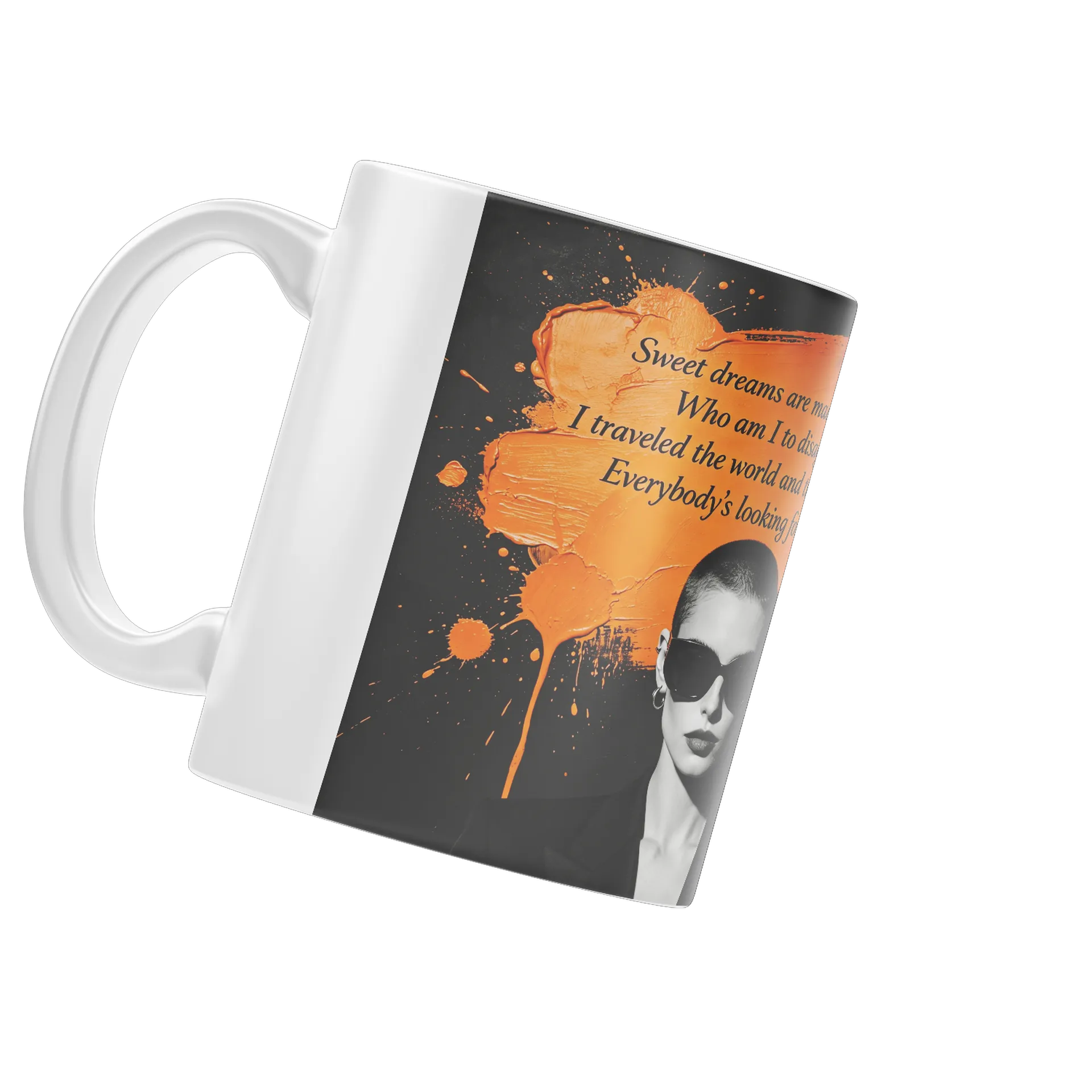 Caneca Porcelana Frase Motivacional Branca 325ml - Imagem 3