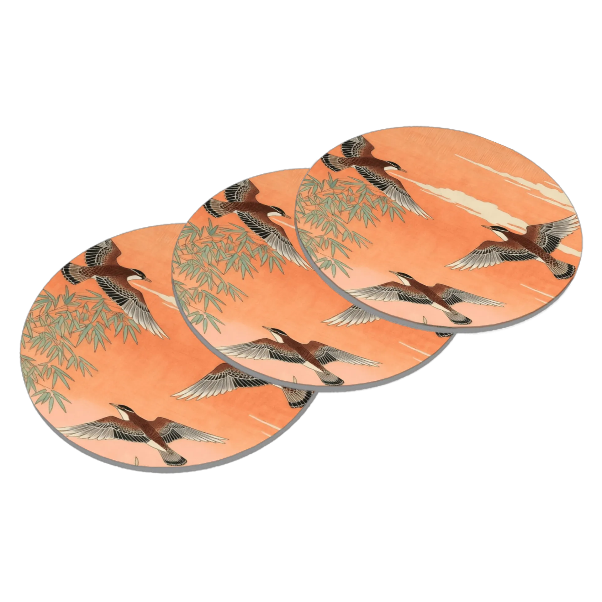Porta-copos Pardal Ukiyo-e de Surinamy