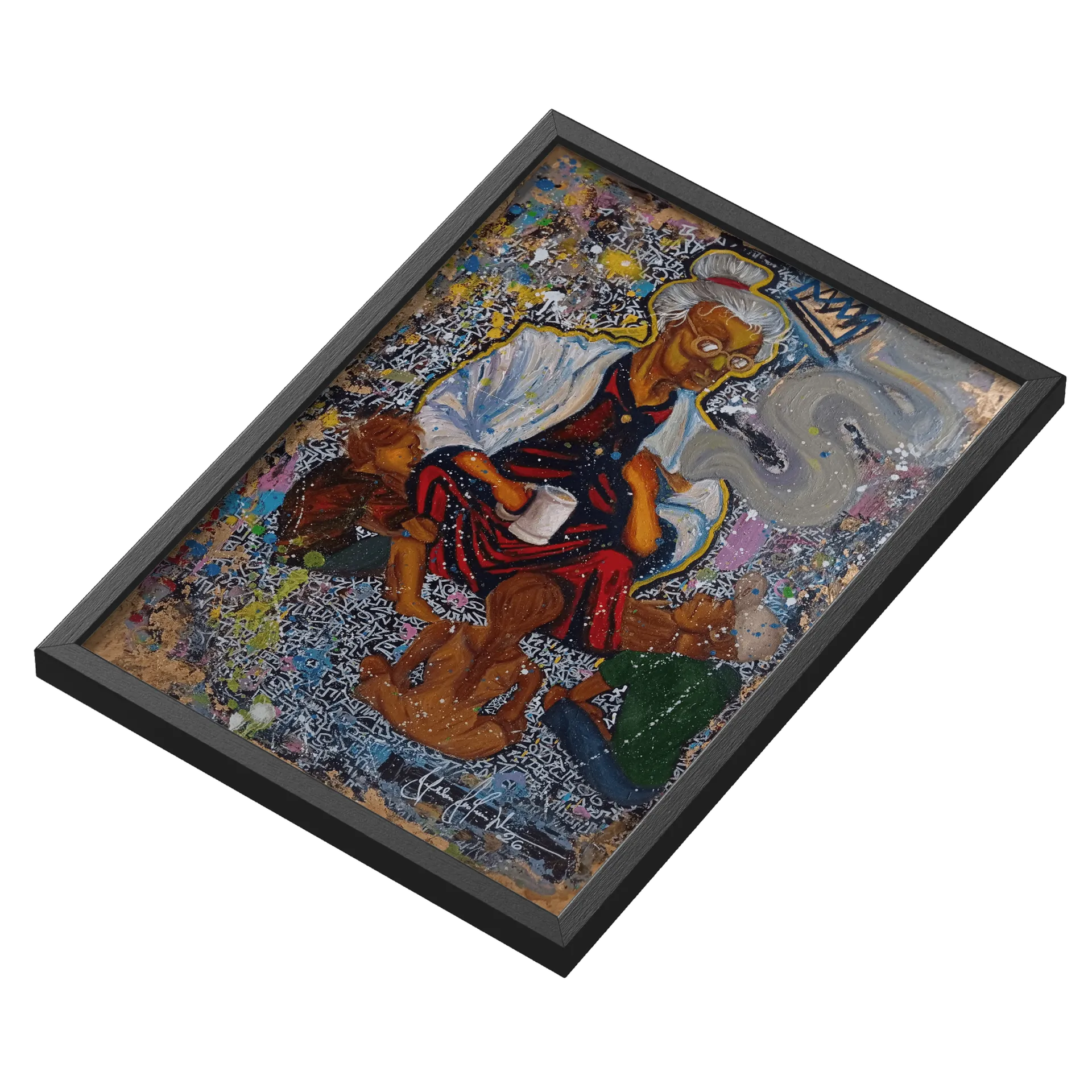 Quadro A3 A Velha Rainha dos Causos Com Vidro - Imagem 3