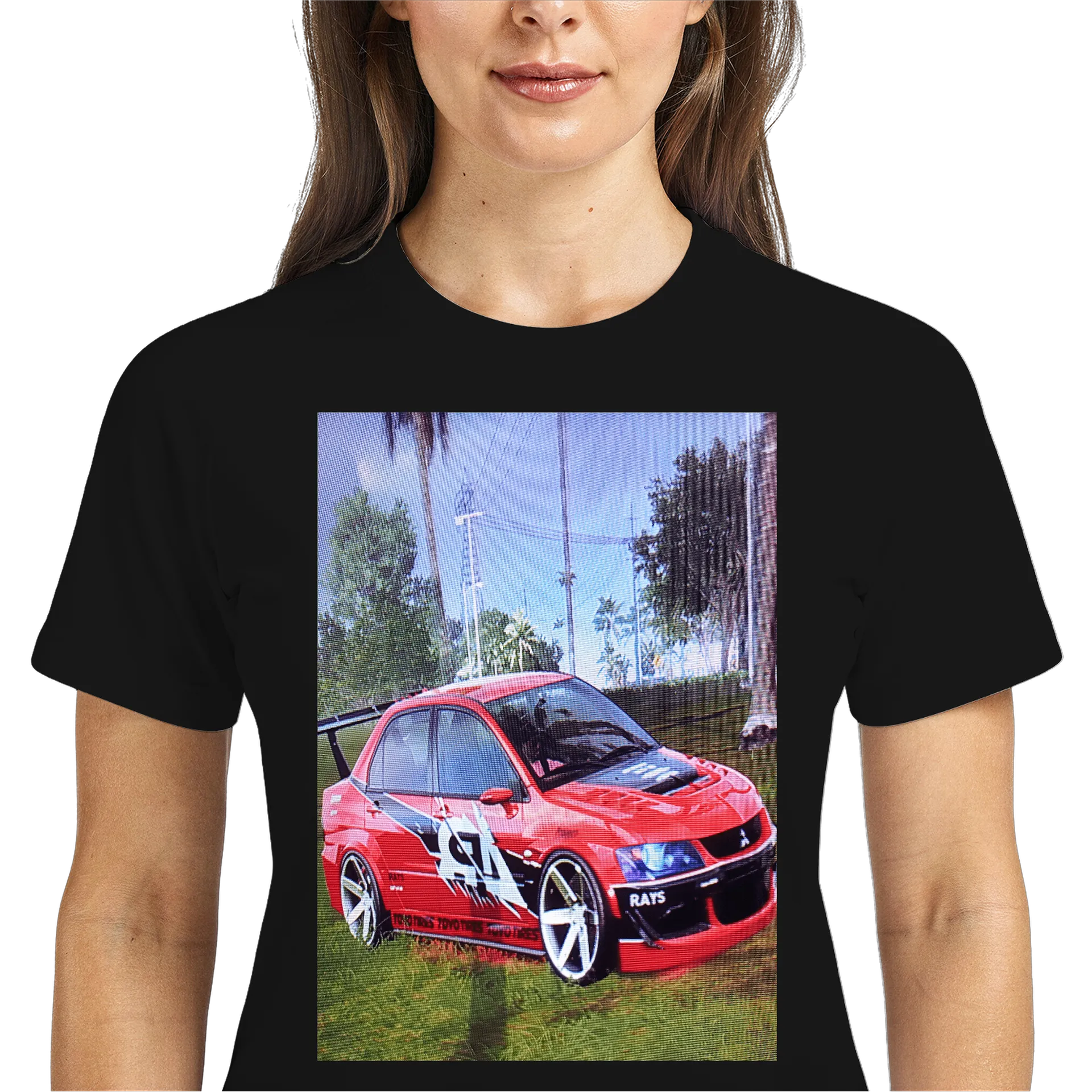 Camiseta Dry Fit Estampa Streamer Neon Preto 100% Poliéster - Imagem 3