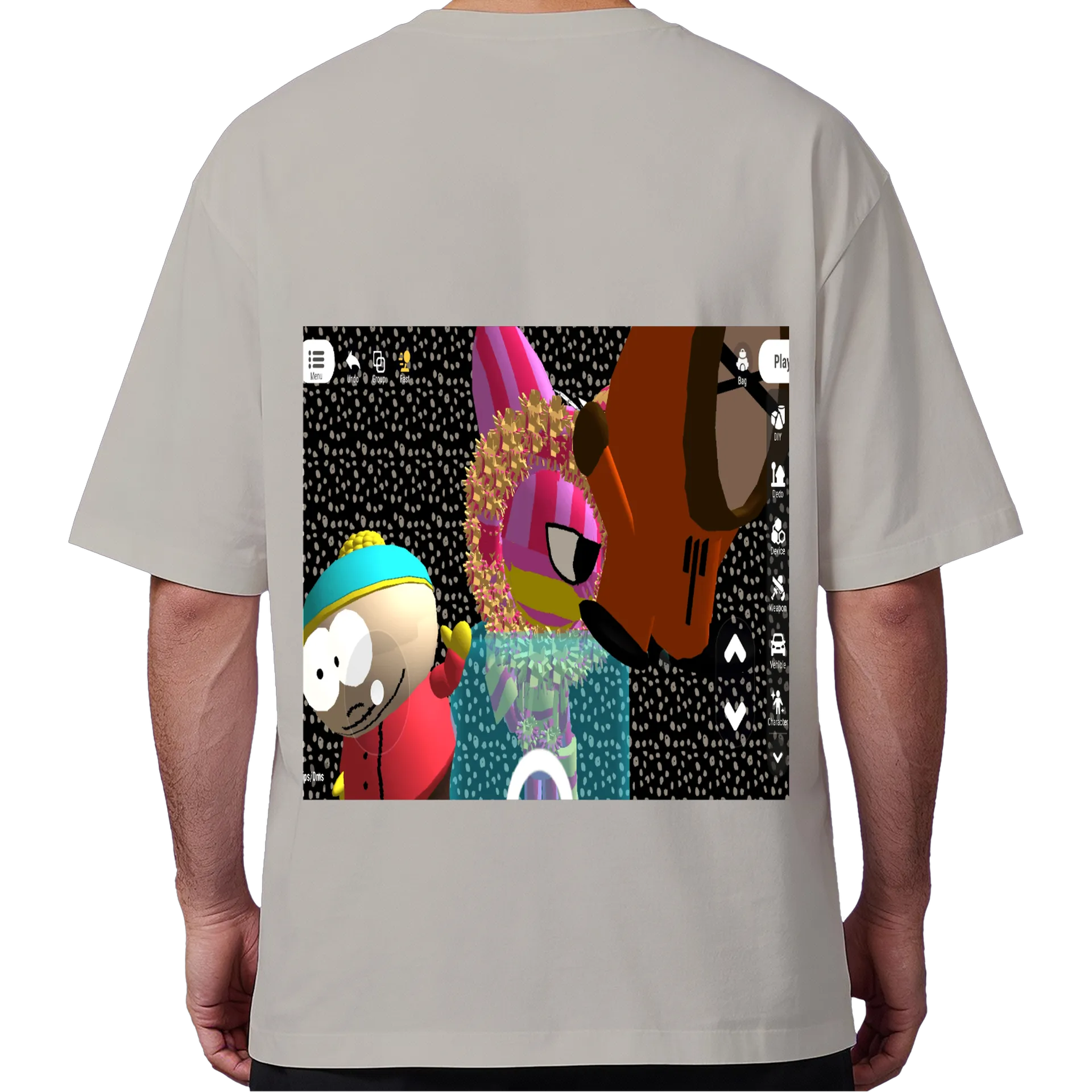 Camiseta Oversized meus personagens favoritos de Candle unier star [0fc] — imagem 6 de 6