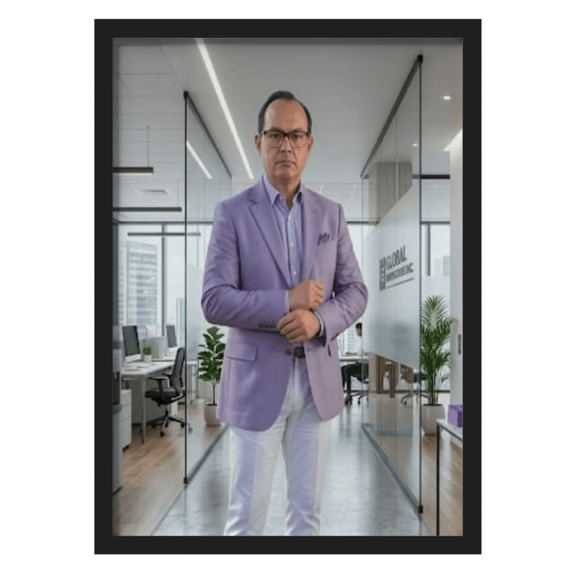Quadro A3 personalizado Com Vidro de Antonio Ferreira  — imagem 1 de 3