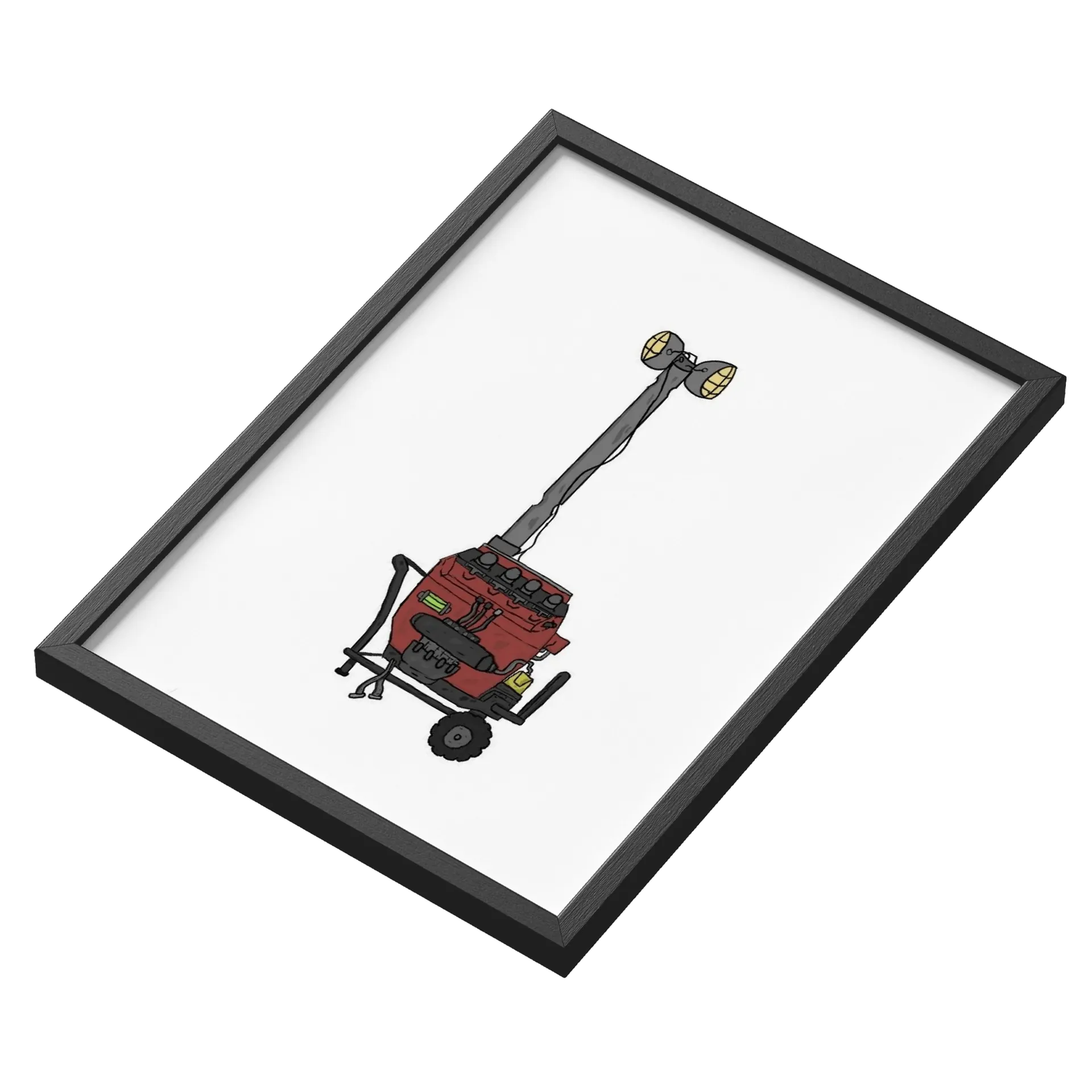 Quadro A3 personalizado Com Vidro (Gerador Feito) - Imagem 3