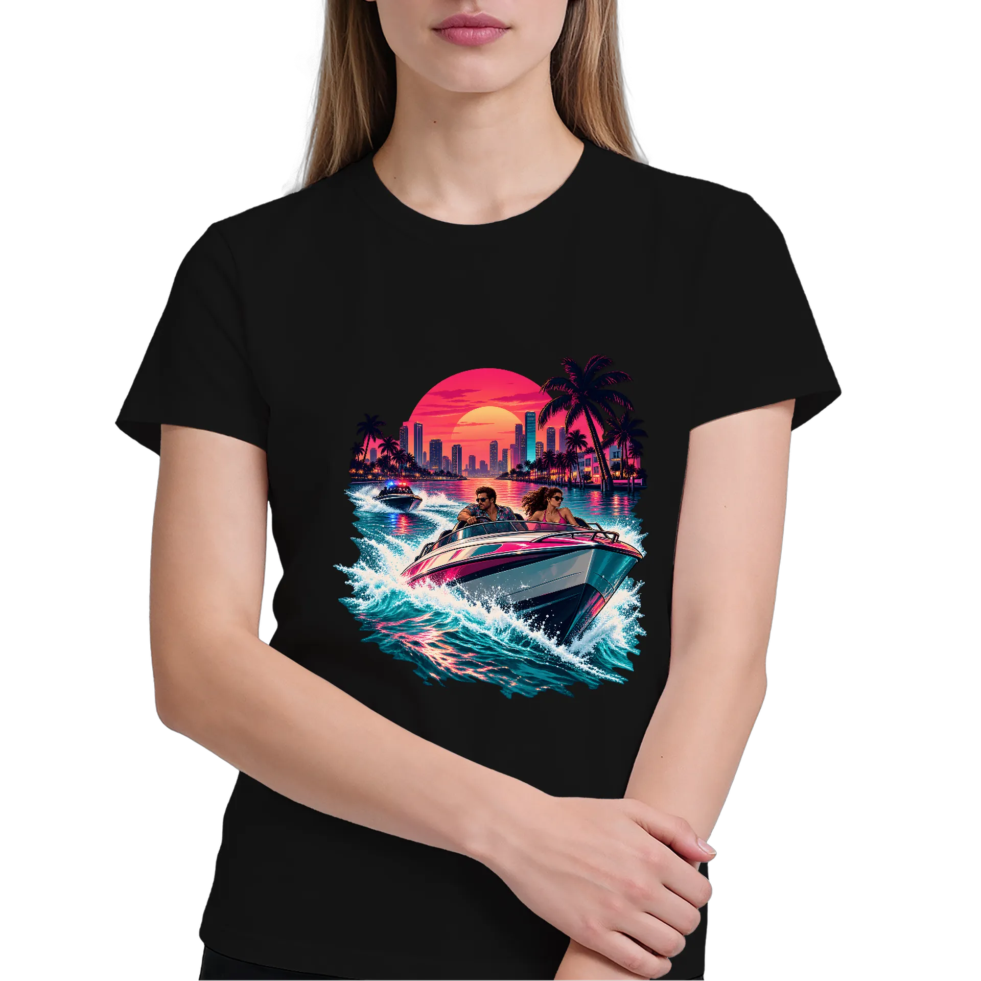 Camiseta GTA6 Perseguição - Imagem 1