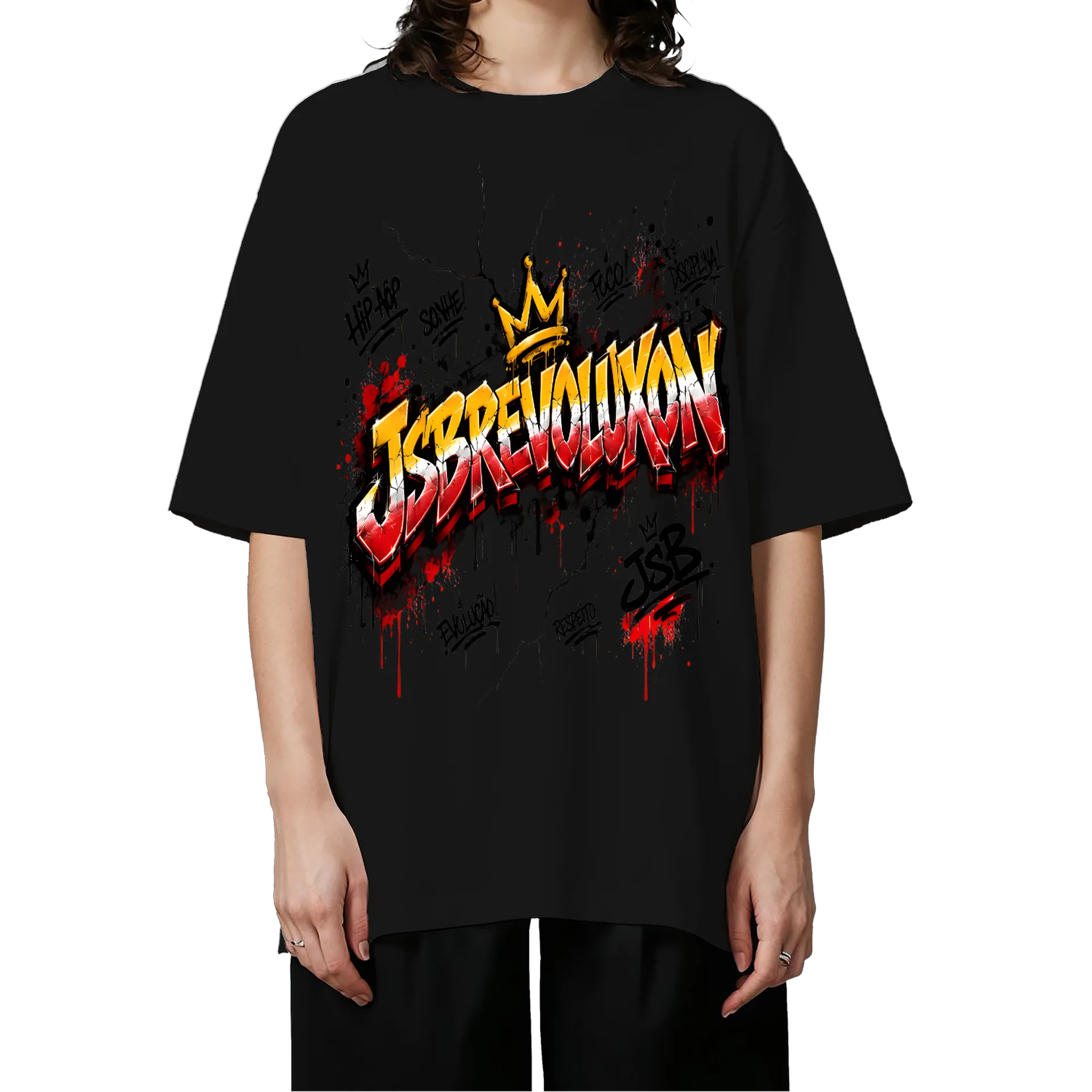 Camiseta jsbrevoluxon Oversized - Imagem 3