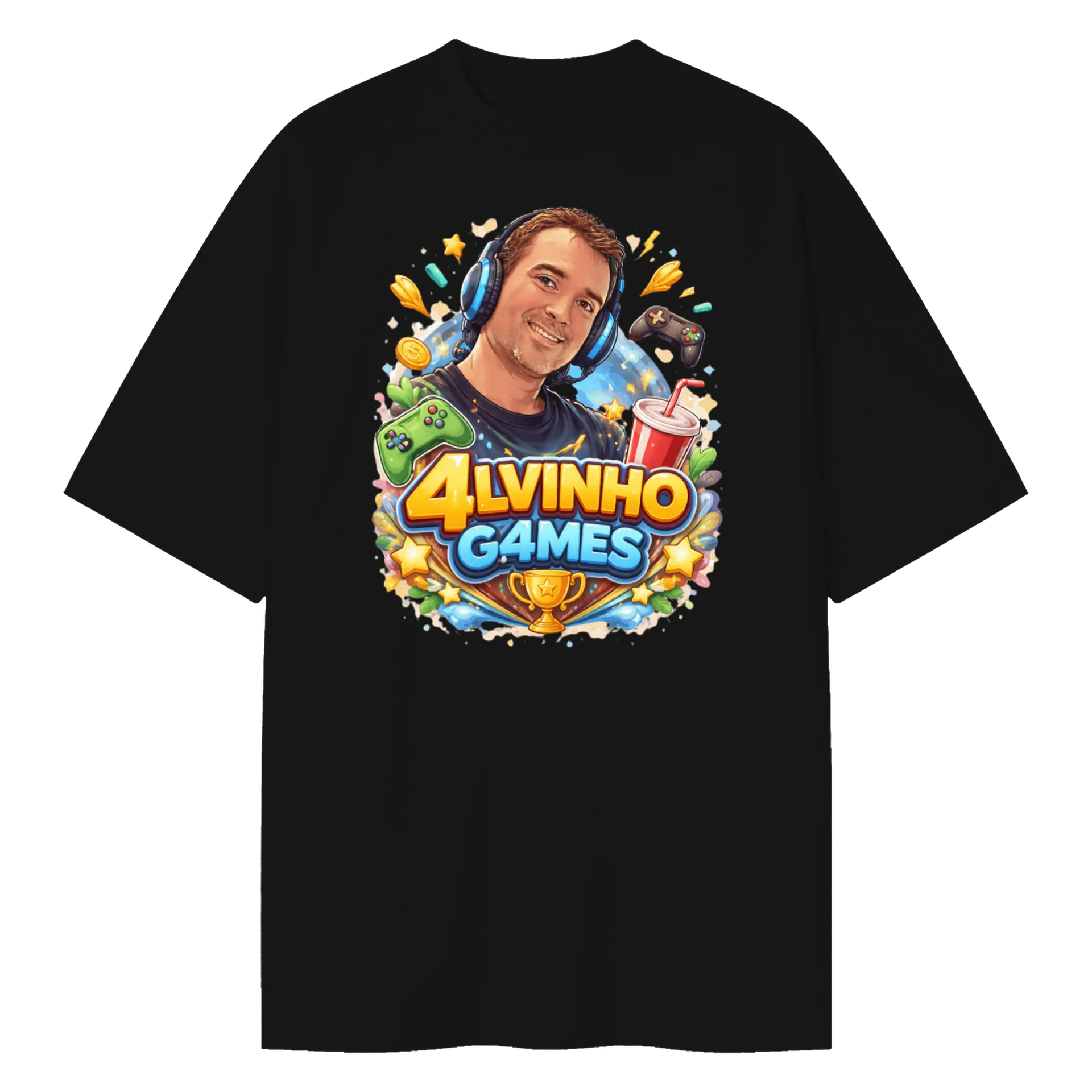 Camiseta Oversized Alvinho Games 3 - Imagem 1