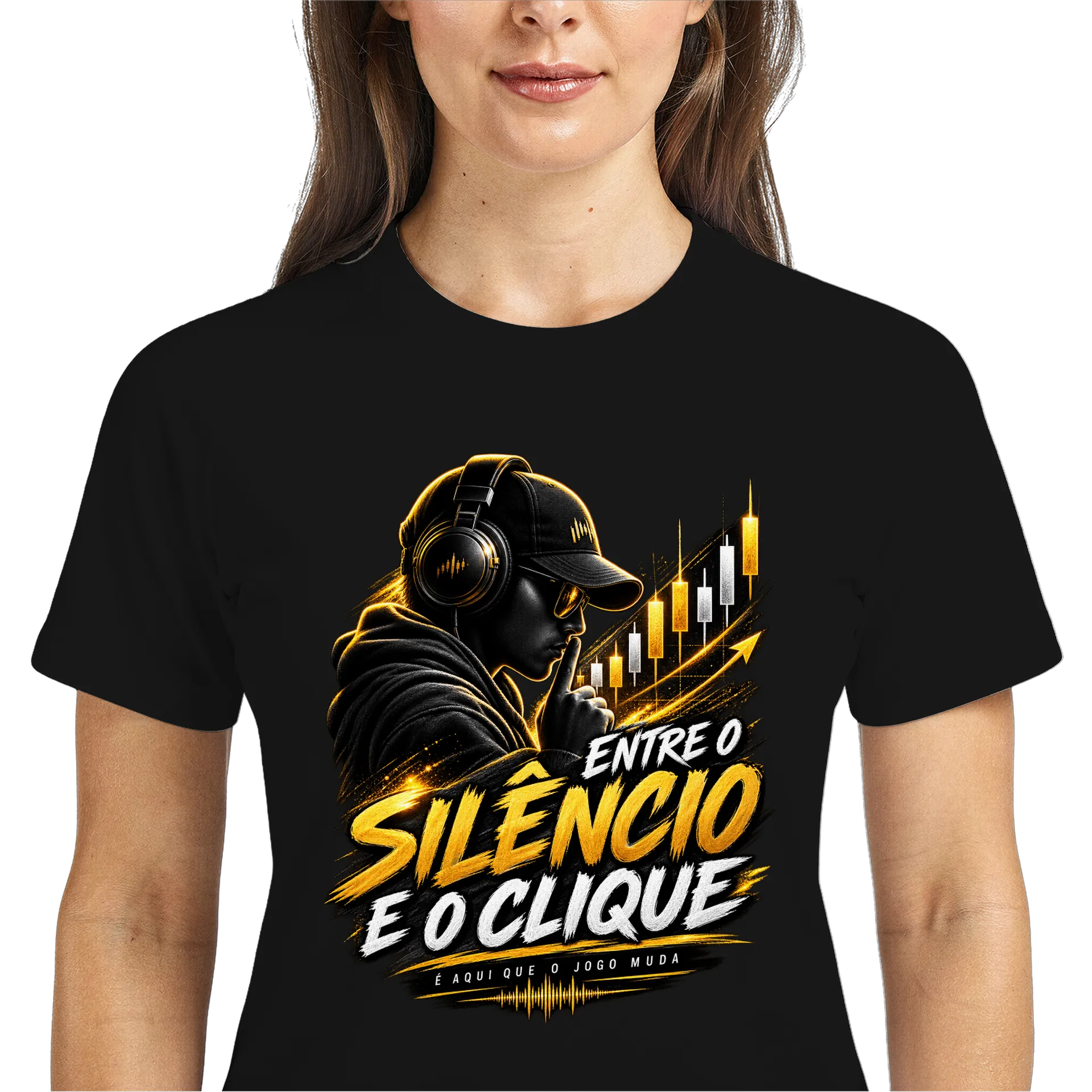 Camiseta Entre o Silêncio e o Clique 100% Poliéster - Imagem 3
