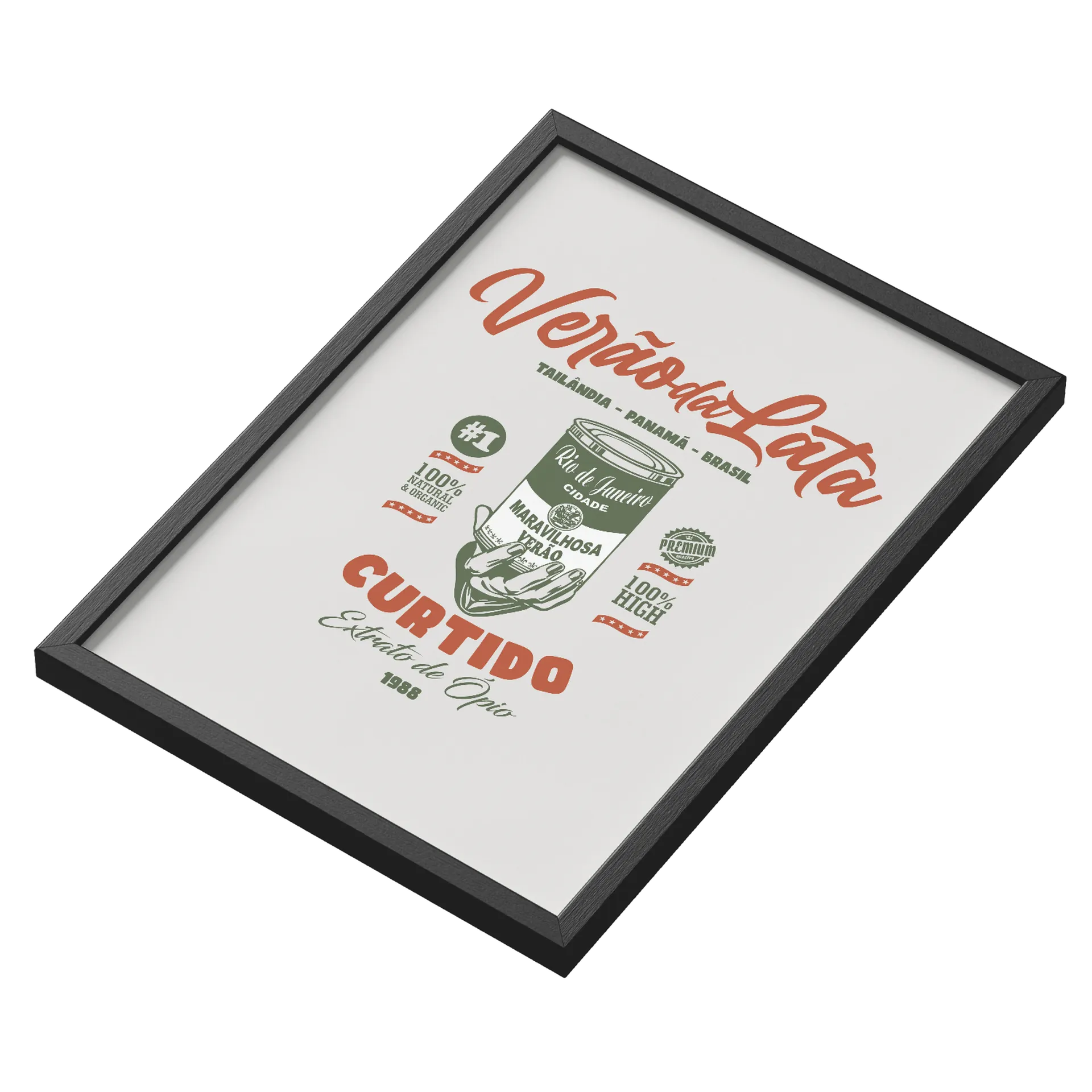 Quadro Verão da Lata Estampa Vintage A3 - Imagem 3