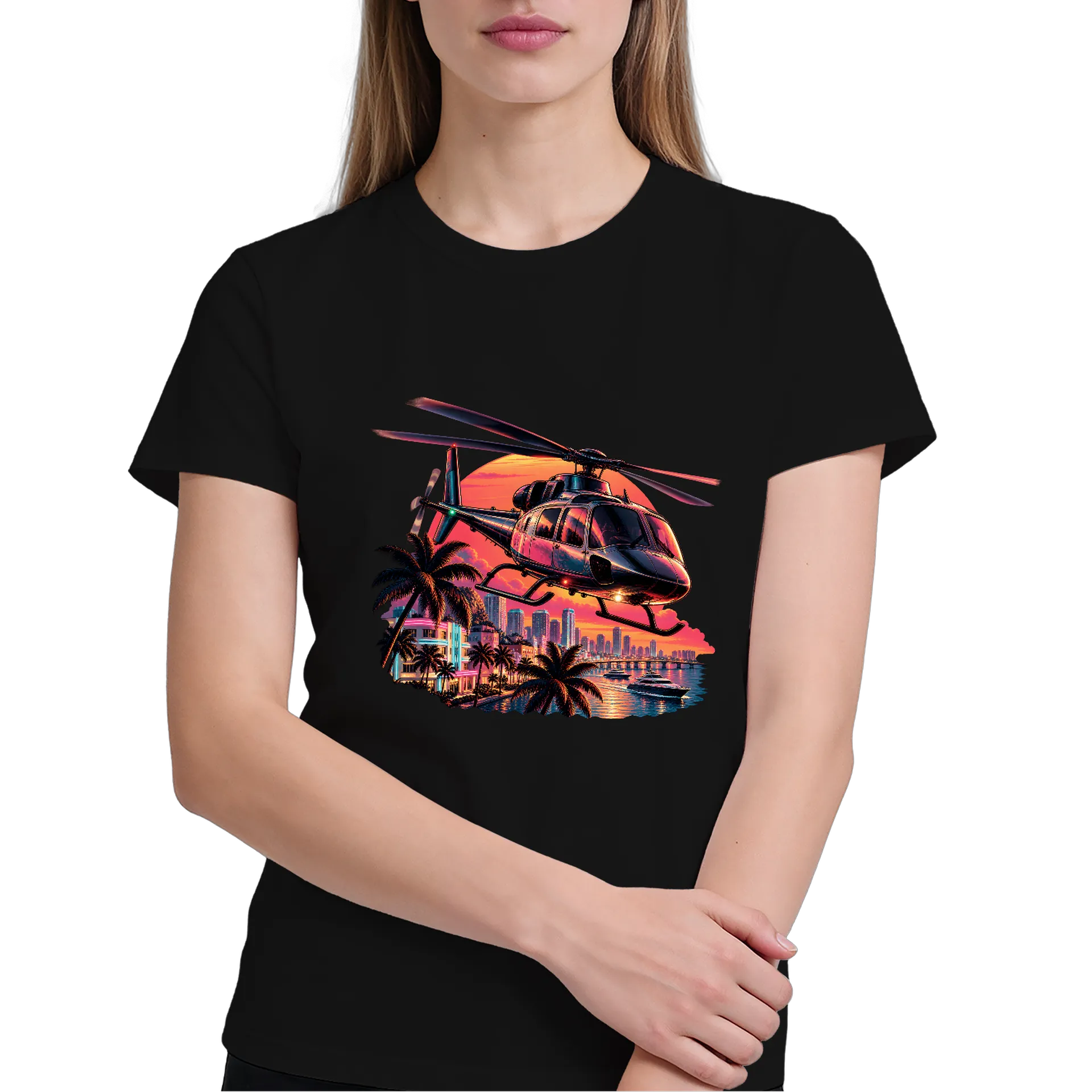 Camiseta GTA6 Helicóptero - Imagem 2
