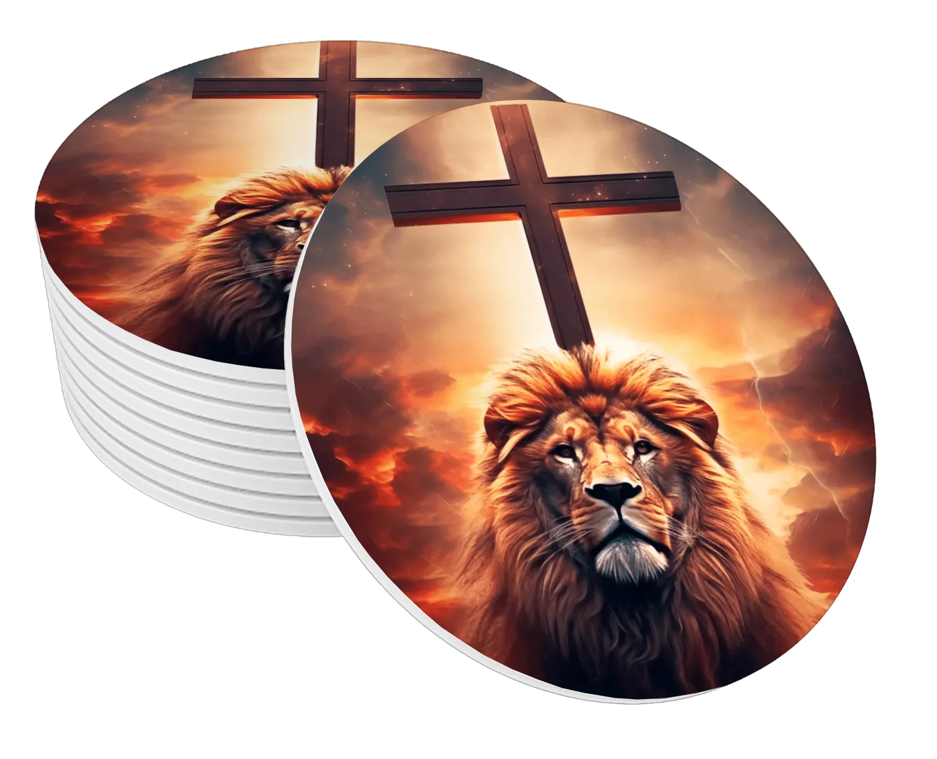 Porta-copos personalizado Leão de Judá - Imagem 1