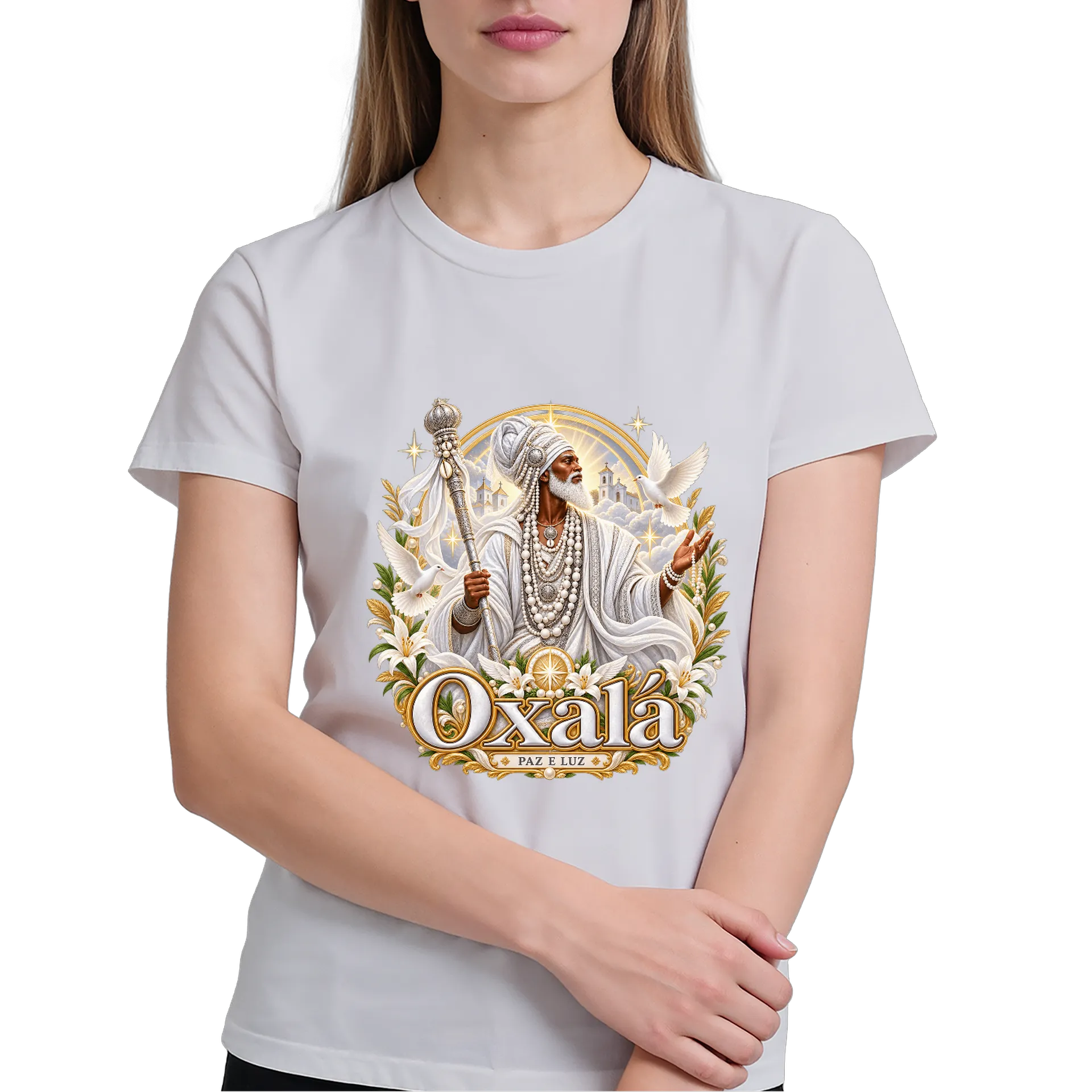 Camiseta Oxalá  de Girassol Místico  — imagem 3 de 6