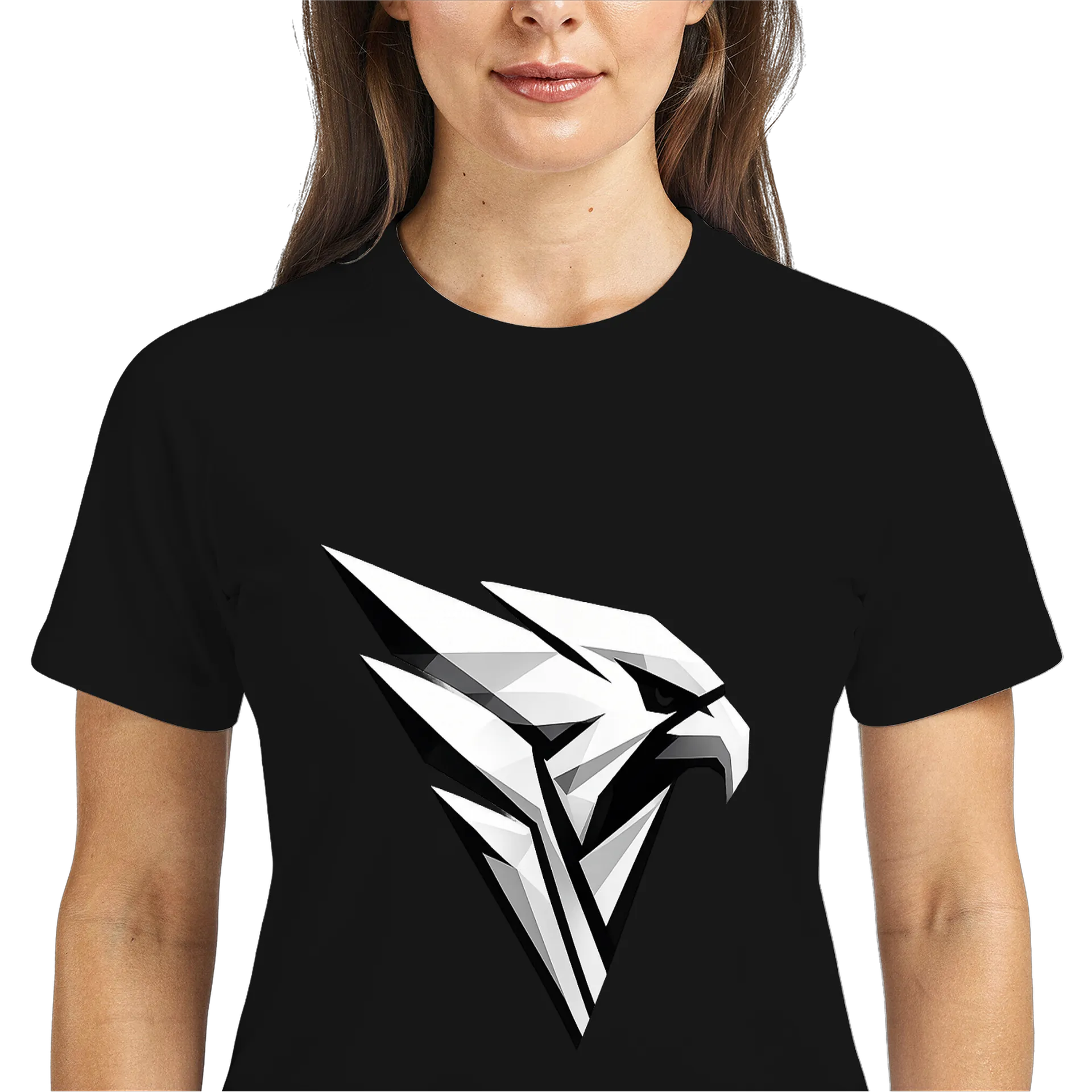 Camiseta Dry Fit Águia Geométrica Preto - Imagem 3