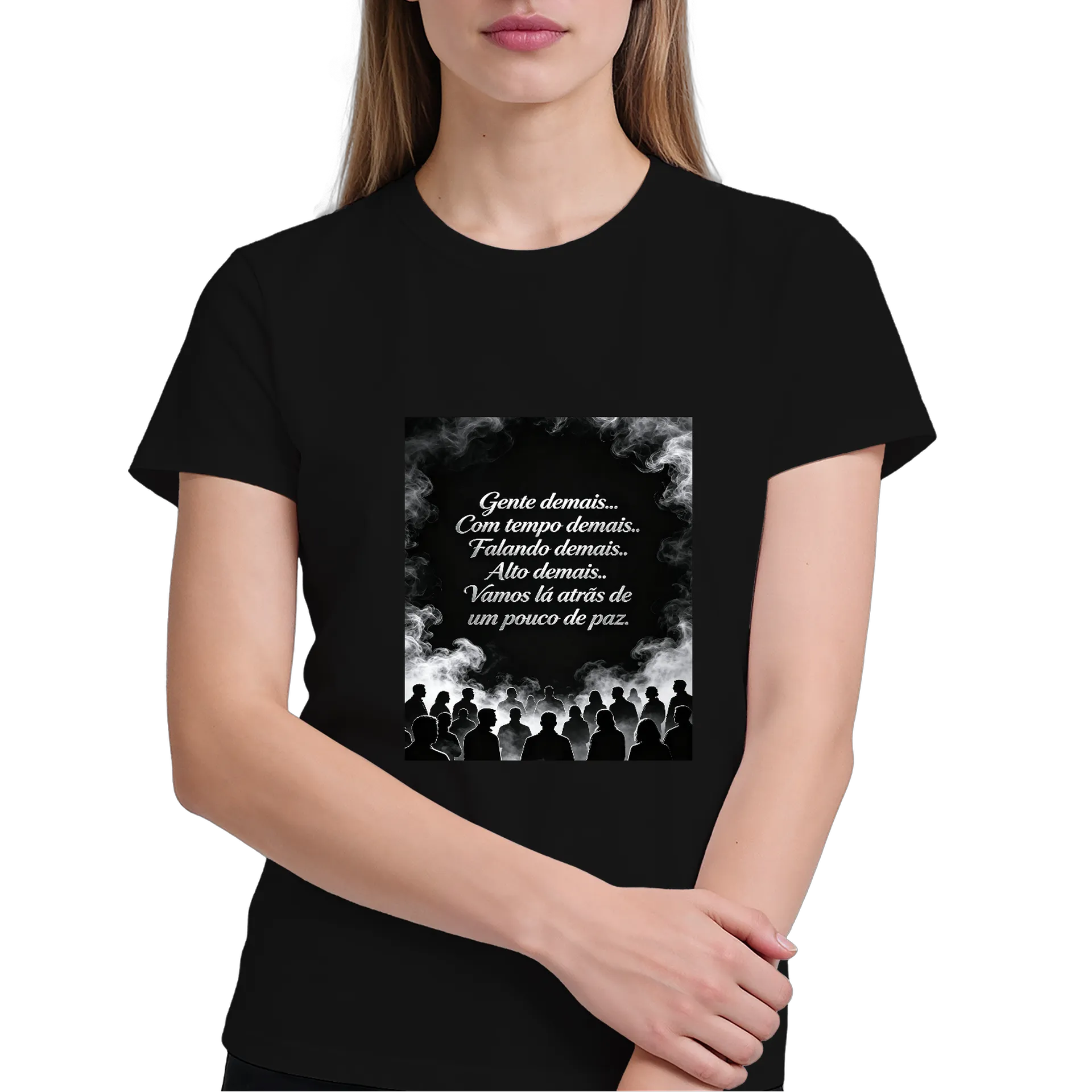 Camiseta Mensagens Emicadas Unissex 100% Algodão - Imagem 4