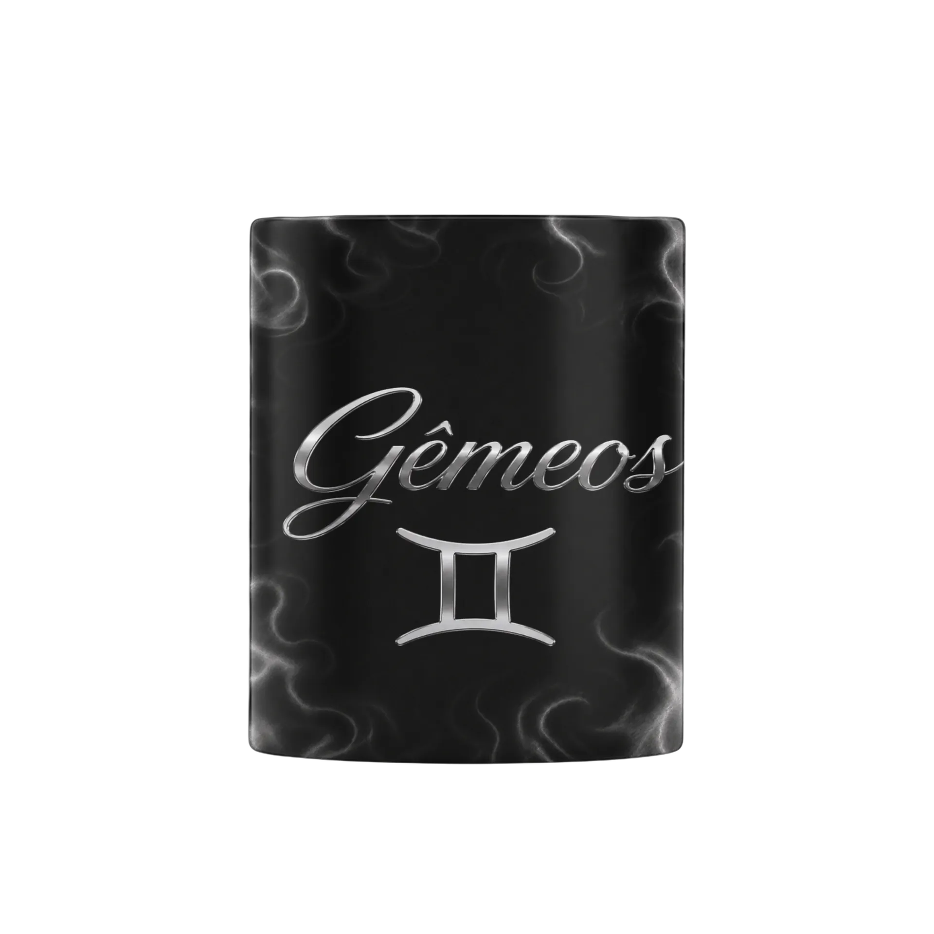 Caneca Porcelana Gêmeos Estampa Letras Brancas 325ml - Imagem 3
