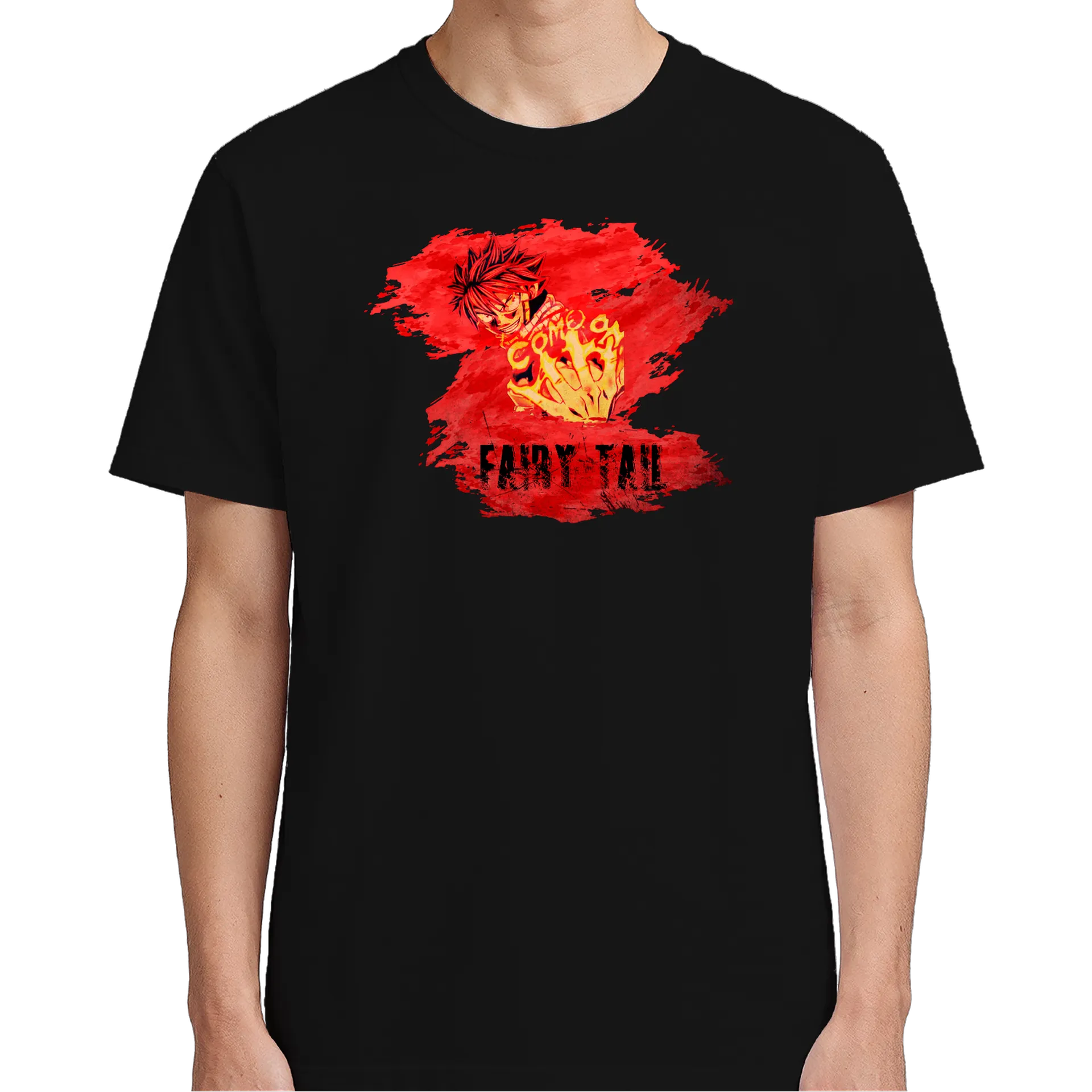 Camiseta Fairy Tail Estampa Vermelha 100% Algodão - Imagem 5